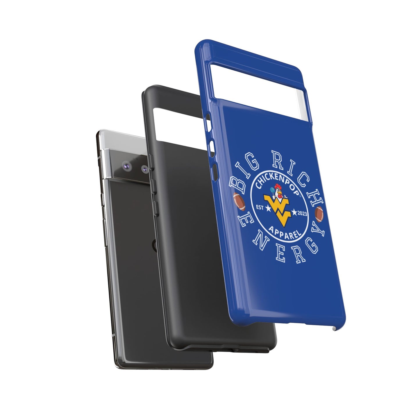 Don’t Be A Devries Funny Chicken Phone Case – Durable Dual-Layer Protection for iPhone, Samsung, Pixel – Matte or Glossy Finish Blue