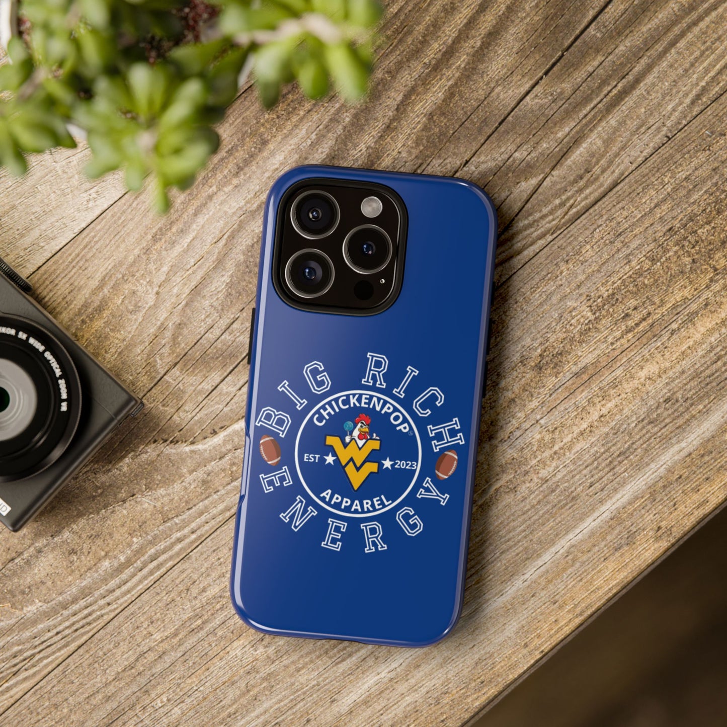 Don’t Be A Devries Funny Chicken Phone Case – Durable Dual-Layer Protection for iPhone, Samsung, Pixel – Matte or Glossy Finish Blue