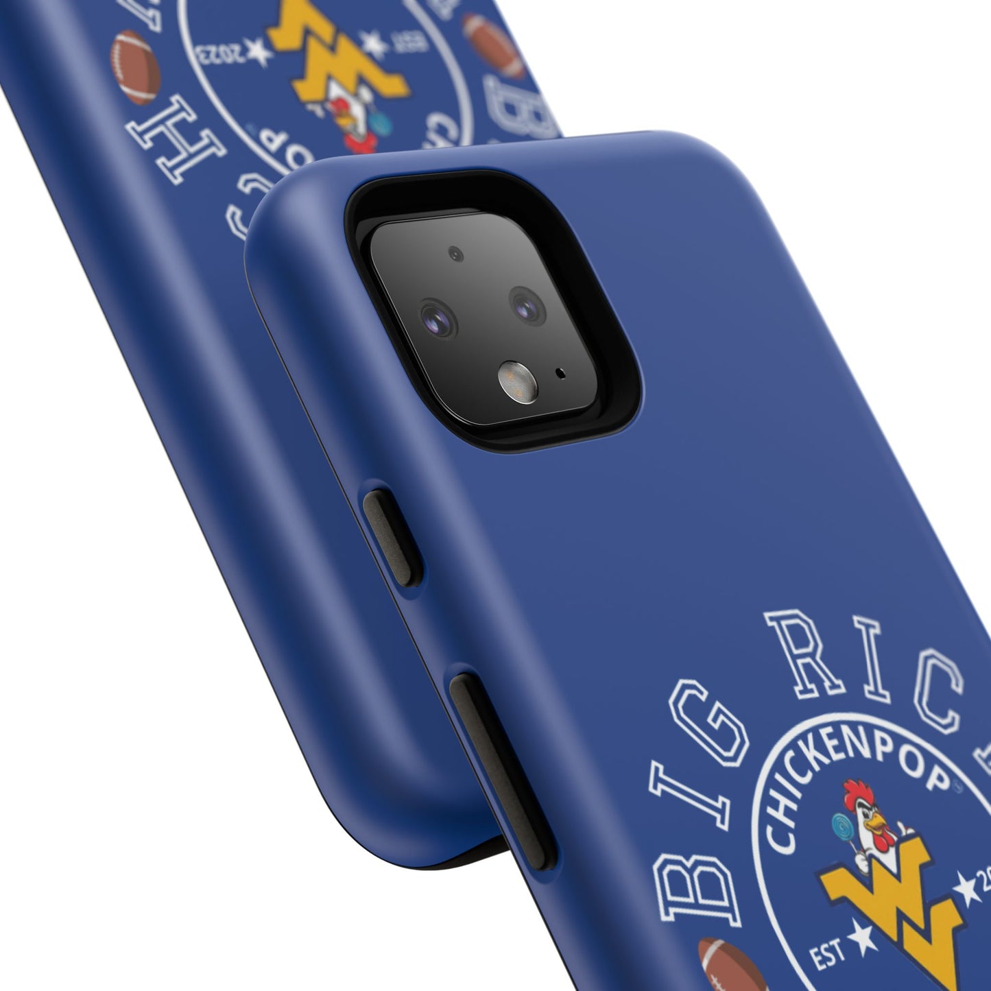 Don’t Be A Devries Funny Chicken Phone Case – Durable Dual-Layer Protection for iPhone, Samsung, Pixel – Matte or Glossy Finish Blue