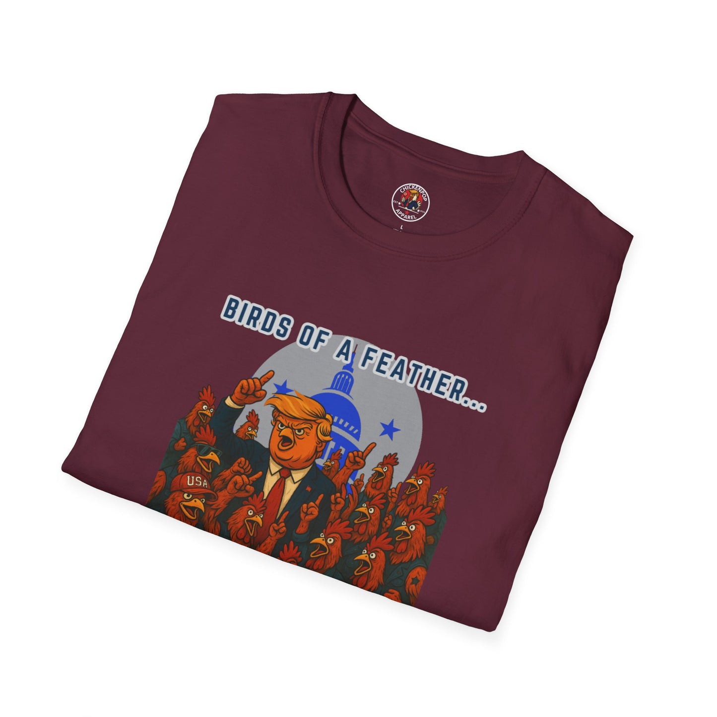 Birds of a Feather Storm Together T-Shirt – Funny Political Satire Tee for Free Thinkers & Rebel Minds