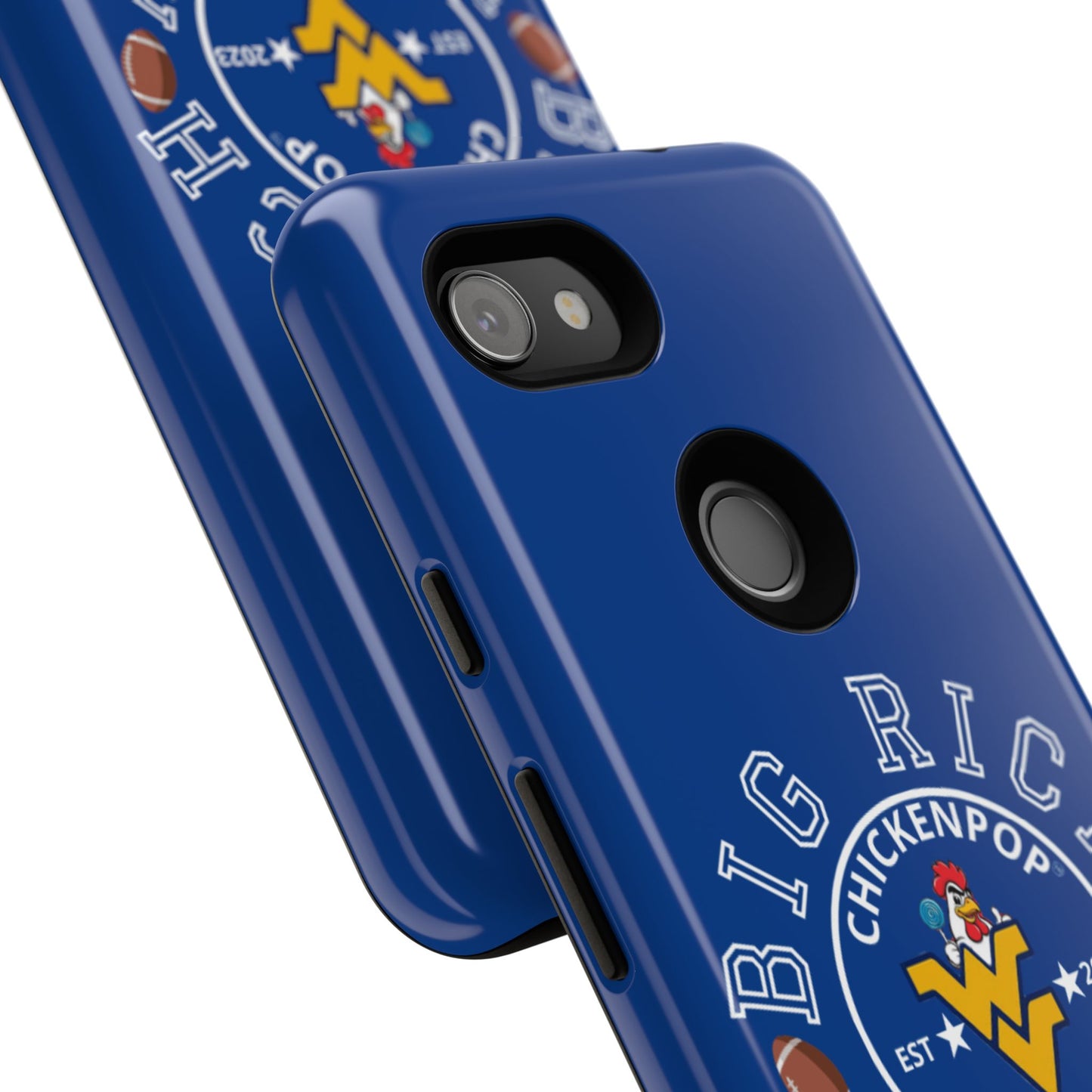 Don’t Be A Devries Funny Chicken Phone Case – Durable Dual-Layer Protection for iPhone, Samsung, Pixel – Matte or Glossy Finish Blue