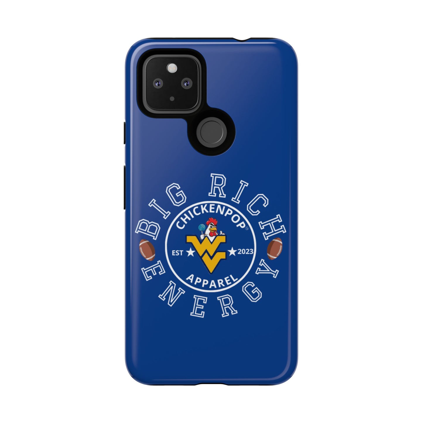 Don’t Be A Devries Funny Chicken Phone Case – Durable Dual-Layer Protection for iPhone, Samsung, Pixel – Matte or Glossy Finish Blue
