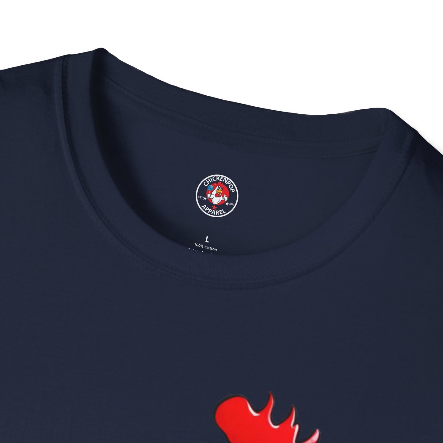 Big Chick Energy Giant Rooster Unisex Tee