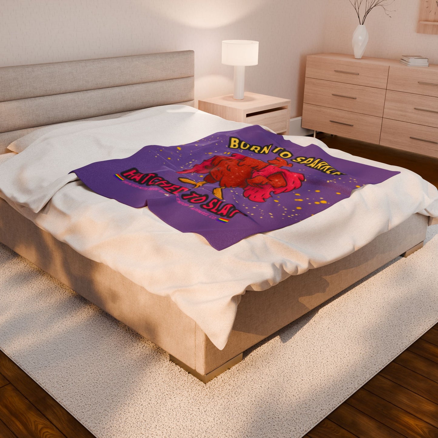 Born to Sparkle Velveteen Blanket – Soft, Sassy, and Ready to Slay