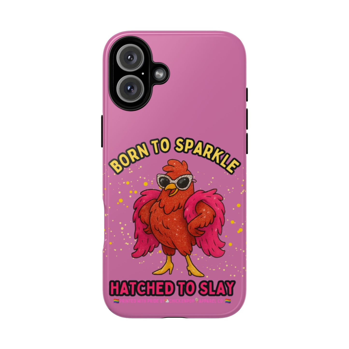 Phone Case - Born to Sparkle Hatched to Slay Logo Design