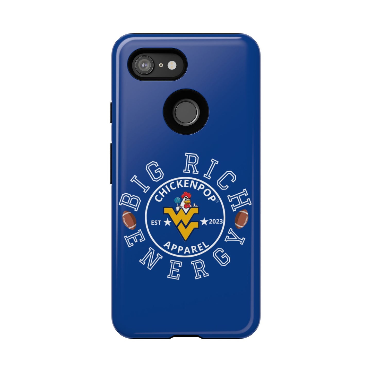 Don’t Be A Devries Funny Chicken Phone Case – Durable Dual-Layer Protection for iPhone, Samsung, Pixel – Matte or Glossy Finish Blue