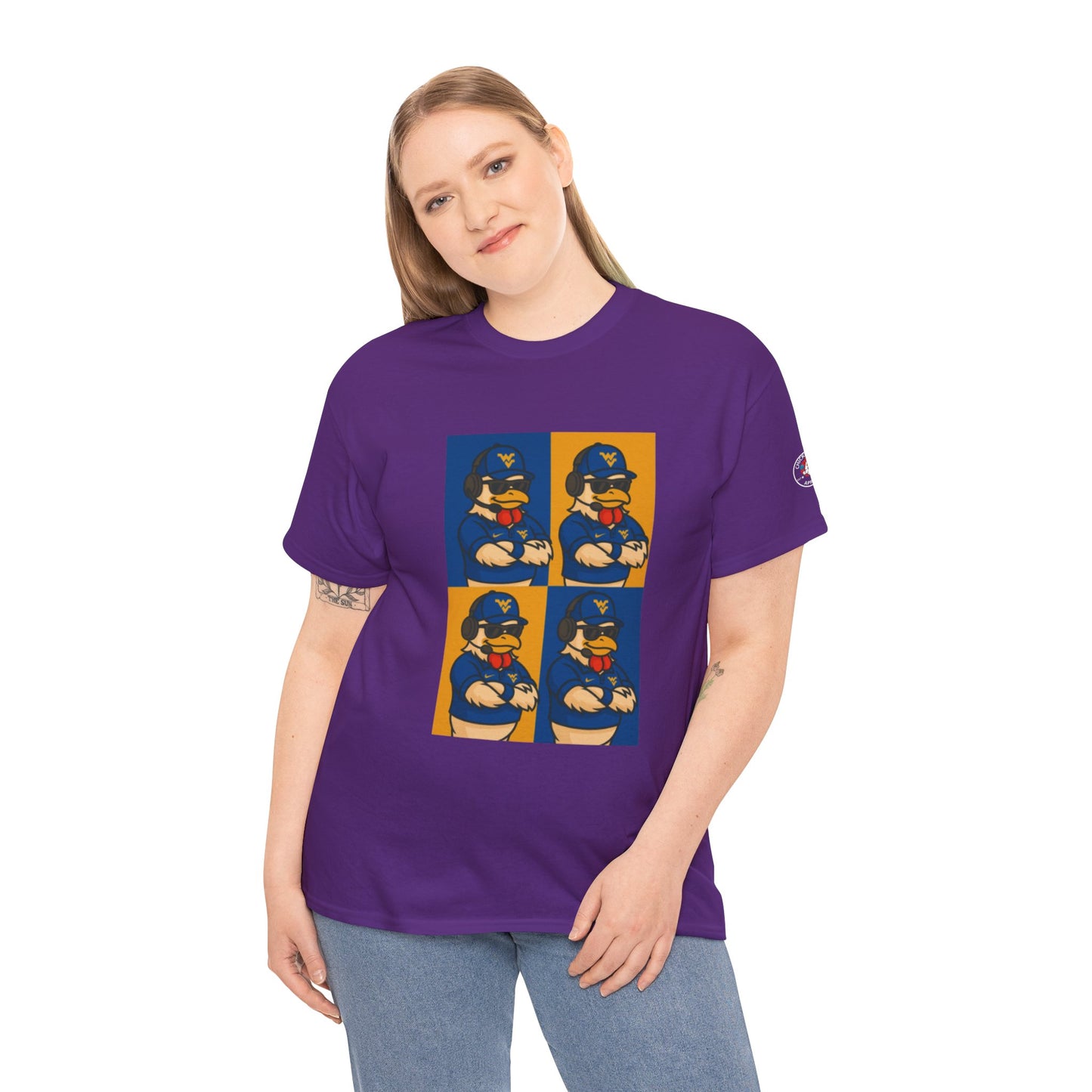 Warhol WVU Coop Daddy T-Shirt – Pop Art Coach Rooster Graphic Tee for Mountaineer Fans FREE SHIPPING