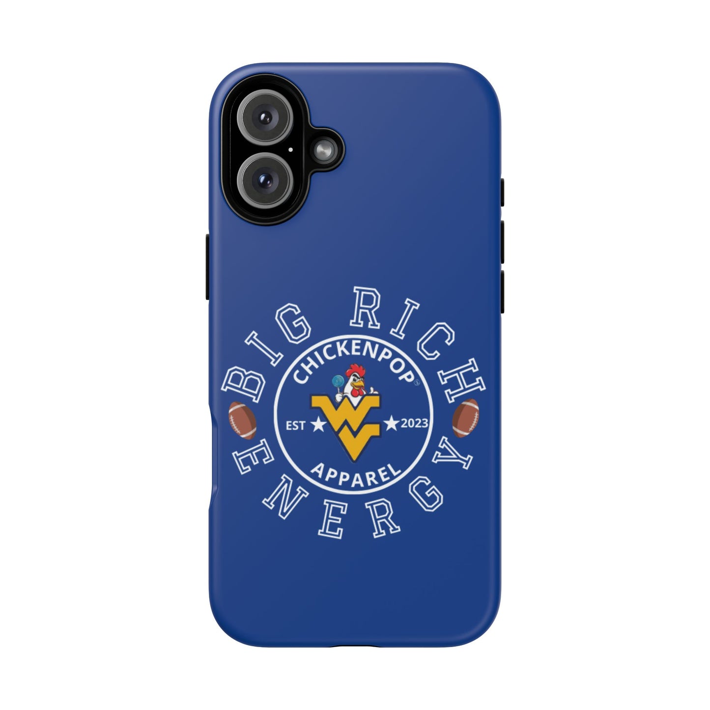Don’t Be A Devries Funny Chicken Phone Case – Durable Dual-Layer Protection for iPhone, Samsung, Pixel – Matte or Glossy Finish Blue