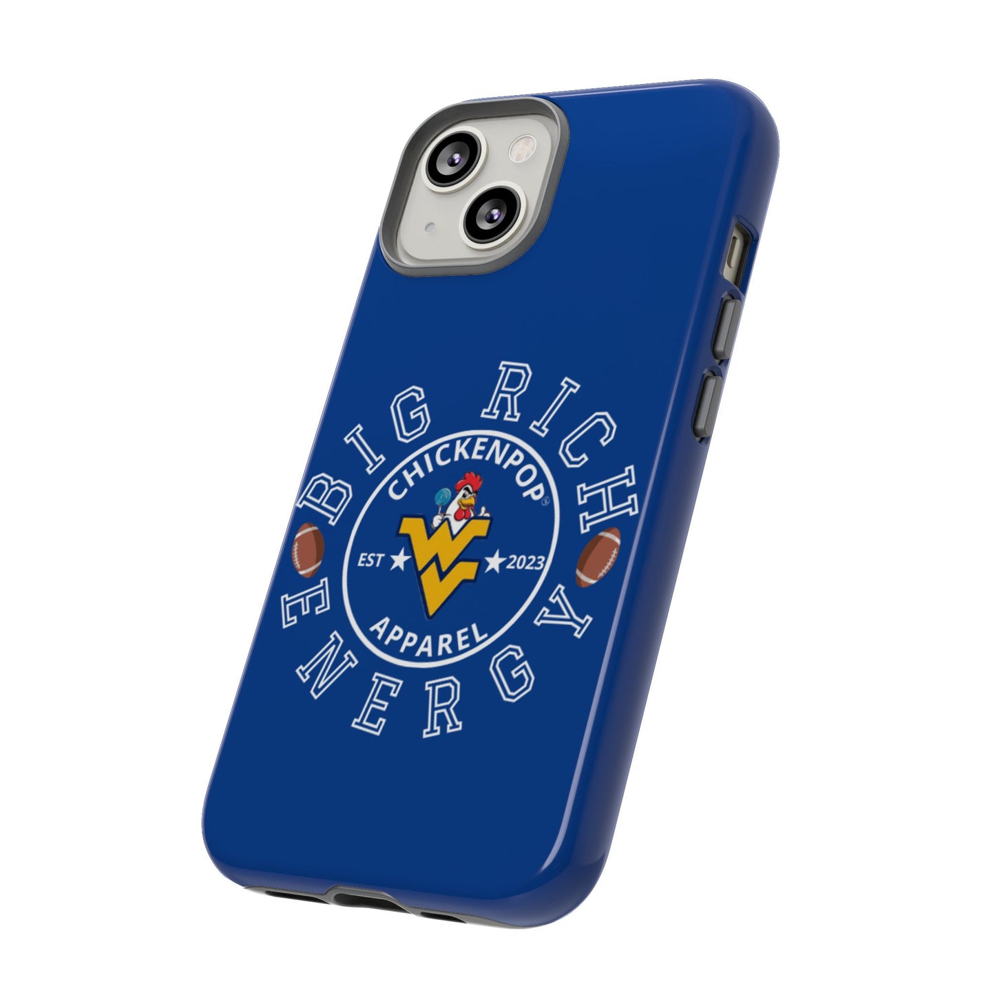 Don’t Be A Devries Funny Chicken Phone Case – Durable Dual-Layer Protection for iPhone, Samsung, Pixel – Matte or Glossy Finish Blue