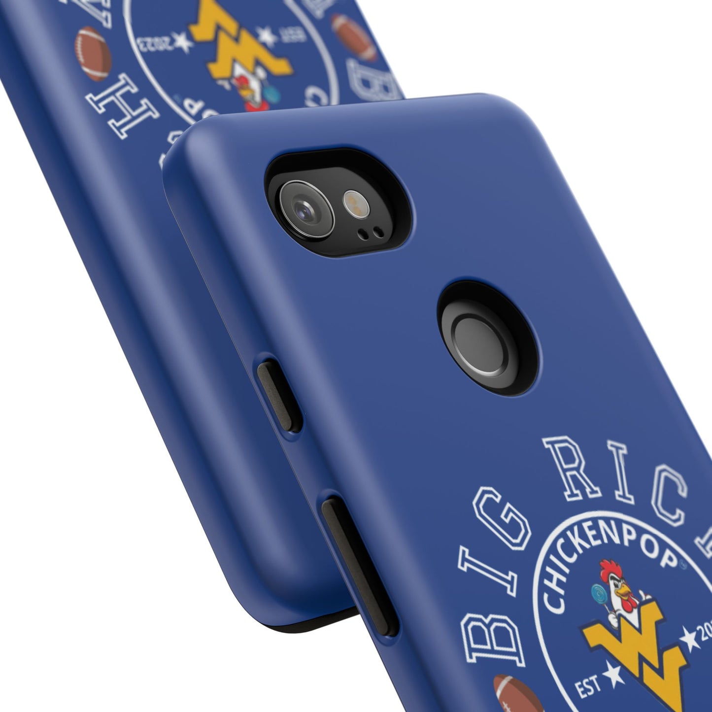 Don’t Be A Devries Funny Chicken Phone Case – Durable Dual-Layer Protection for iPhone, Samsung, Pixel – Matte or Glossy Finish Blue