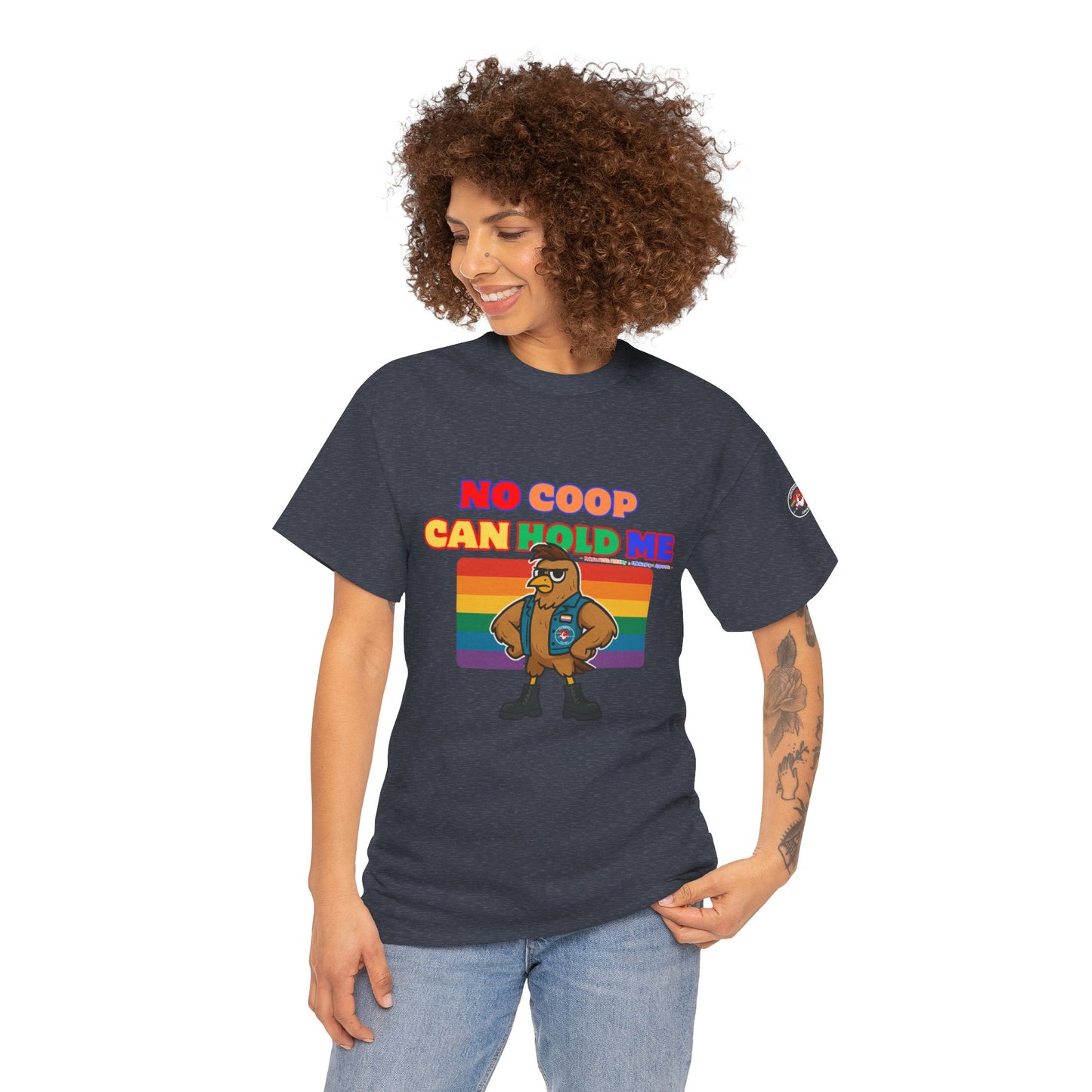 No Coop Can Hold Me – Theym Hen Unisex Pride Tee