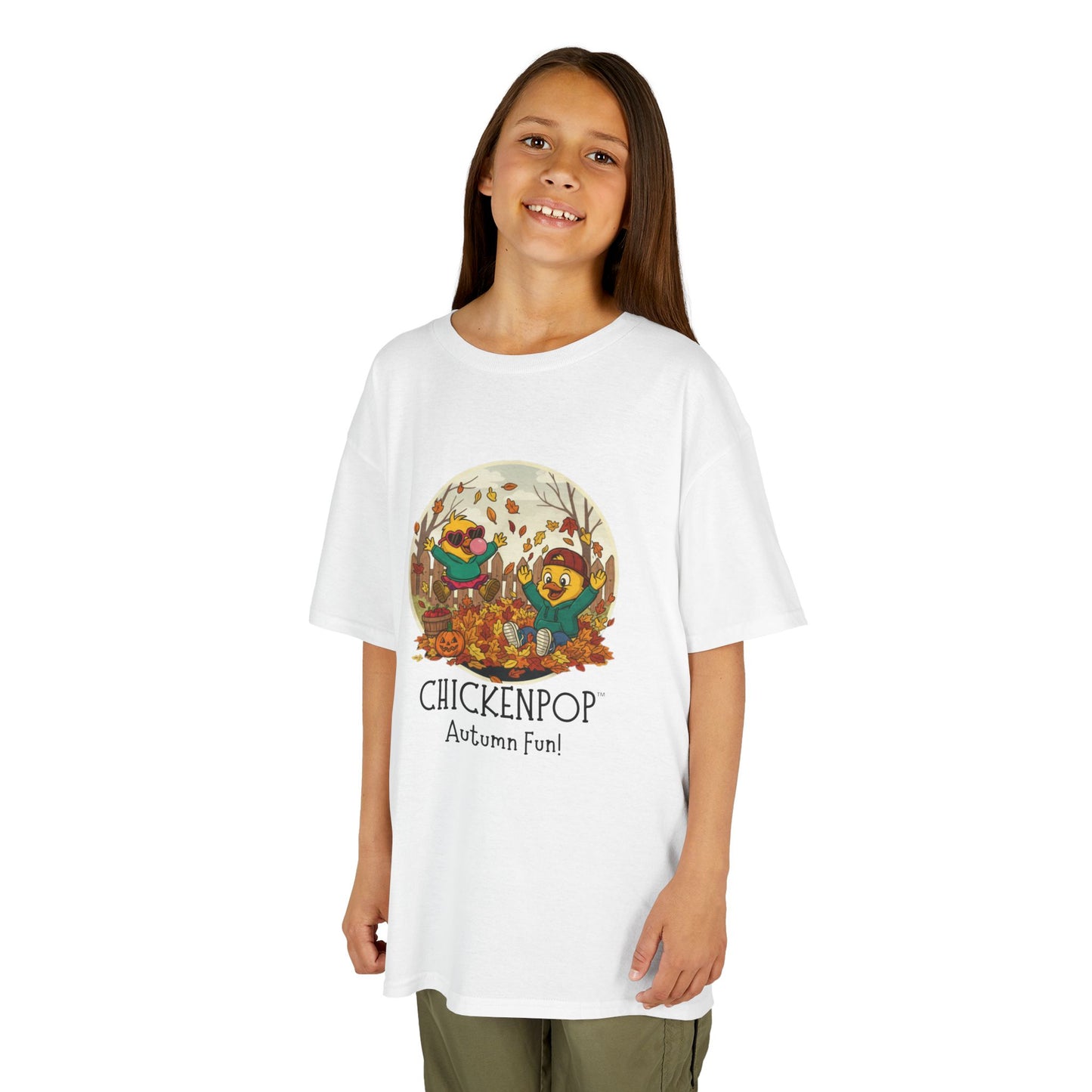Kids Tee - Lil’ Cluckers 'Autumn Fun' ChickenPop Shirt