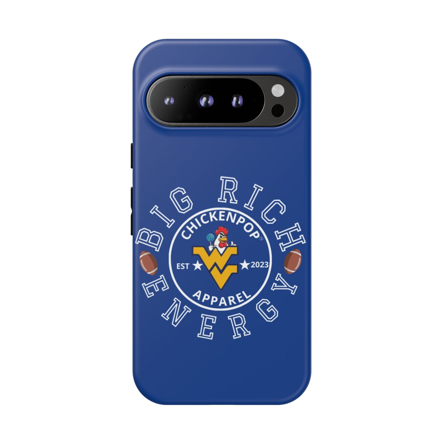 Don’t Be A Devries Funny Chicken Phone Case – Durable Dual-Layer Protection for iPhone, Samsung, Pixel – Matte or Glossy Finish Blue