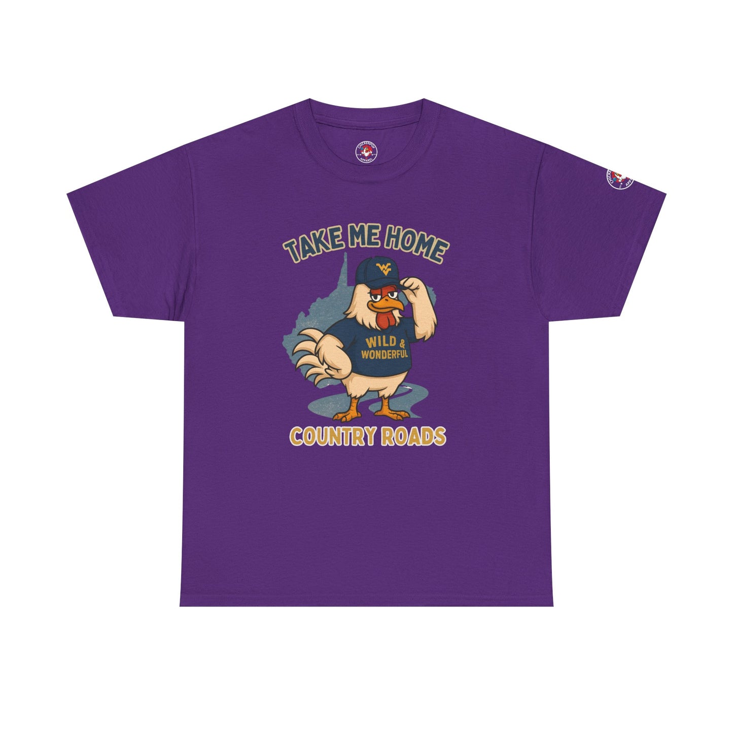 Take Me Home Country Roads WV Coop Daddy Tee – Funny West Virginia Rooster Shirt
