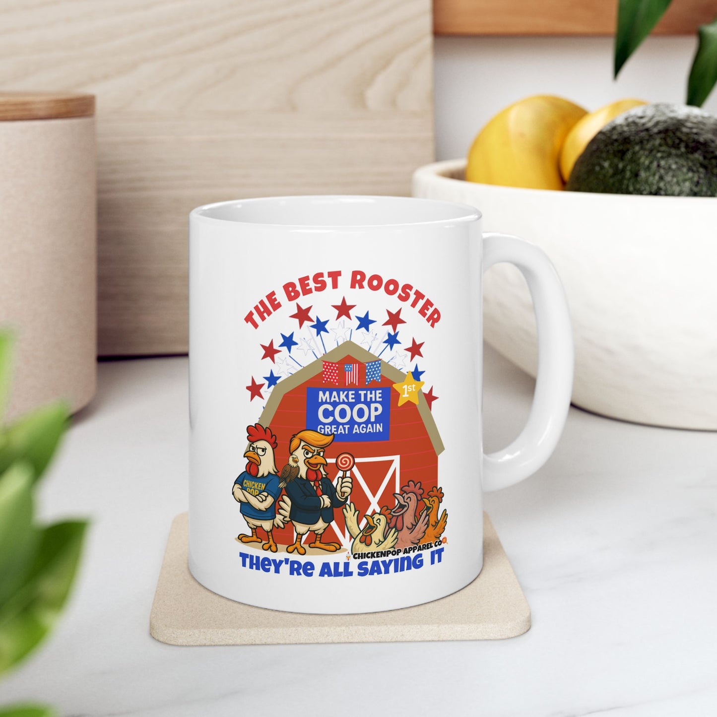 The Best Rooster - People Are Saying It Ceramic Mug – Cock-a-Doodle-Don Edition