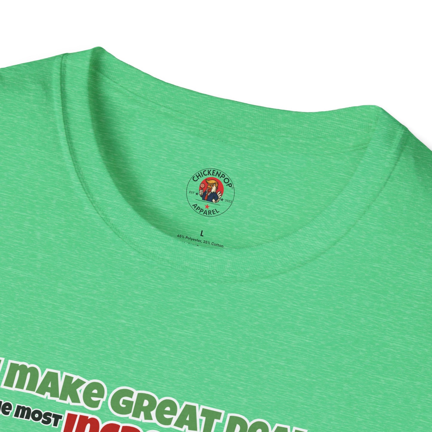 Cock-a-Doodle-Don “Like a Genius” Money Deal Rooster Tee – Funny Political Satire Shirt | ChickenPop Apparel Co.