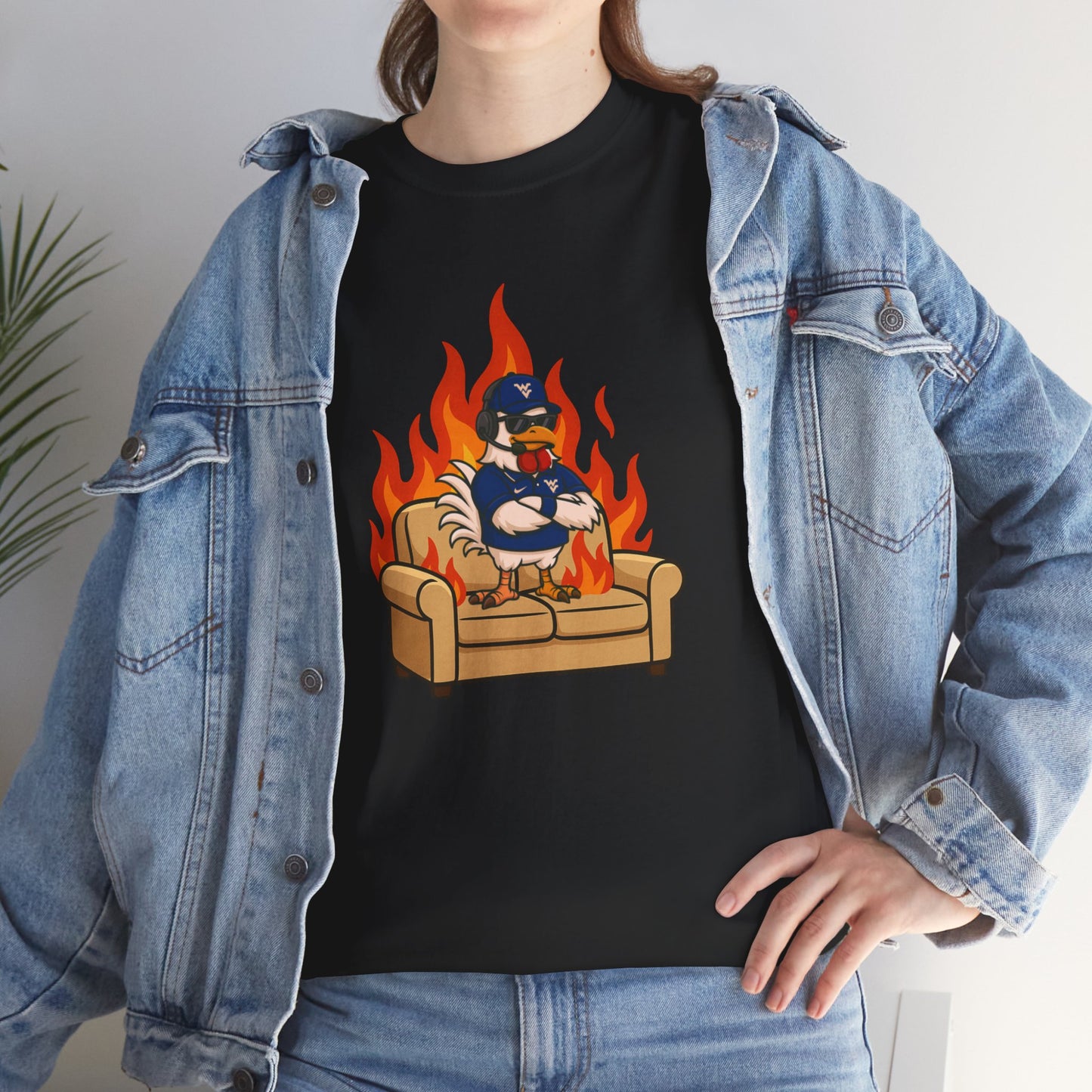 Big Rich Energy WV BURNIN' DOWN THE COUCH Graphic Tee 🔥Free Shipping🔥
