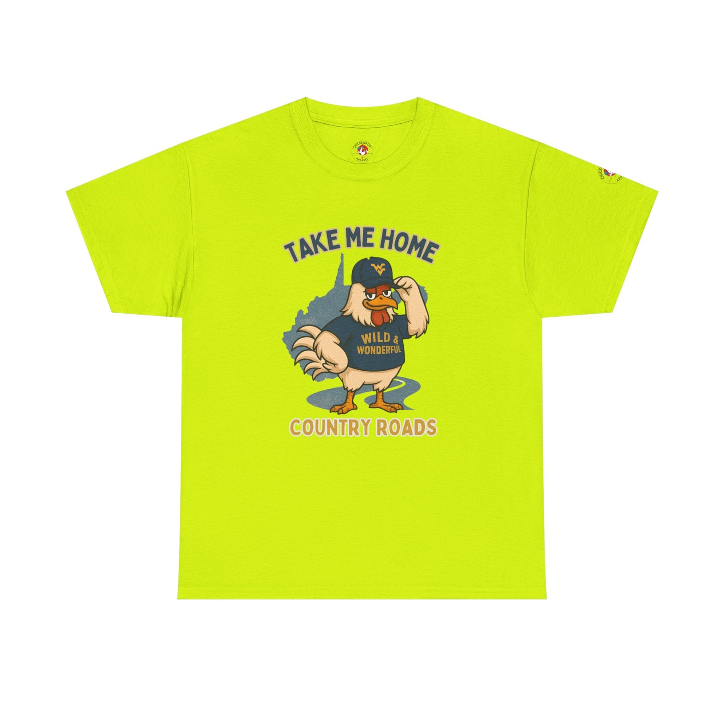 Take Me Home Country Roads WV Coop Daddy Tee – Funny West Virginia Rooster Shirt