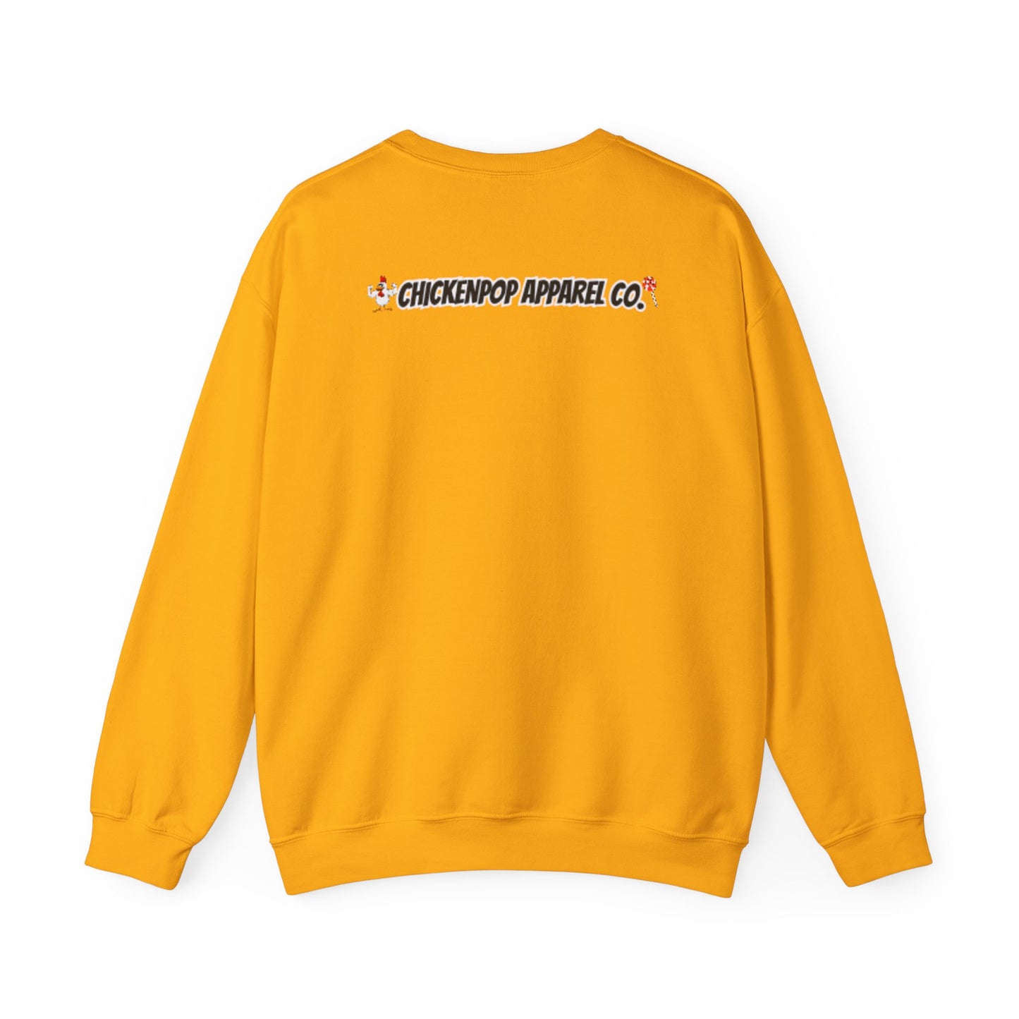 Like A Genius Crewneck Sweatshirt – Funny Political Graphic Pullover | Unisex Heavy Blend with ChickenPop Logo | Ethically Made & Cozy Cold-Weather Humor