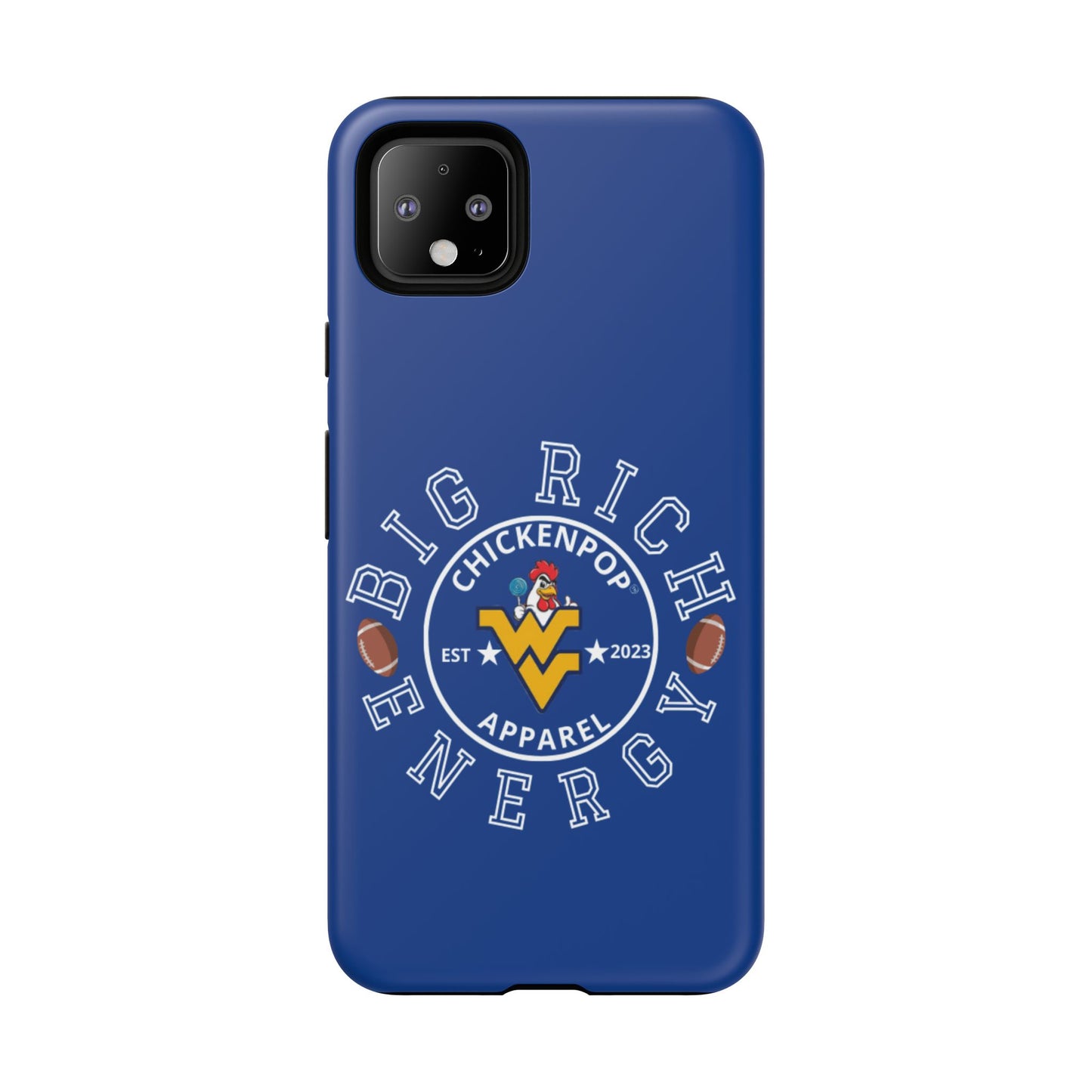 Don’t Be A Devries Funny Chicken Phone Case – Durable Dual-Layer Protection for iPhone, Samsung, Pixel – Matte or Glossy Finish Blue