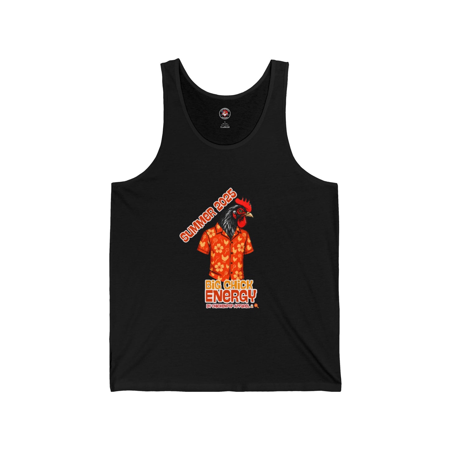 Big Chick Energy Summer Tank, Unisex Jersey Tank Top, Summer Apparel, Beachwear, Festival Top, Casual Wear