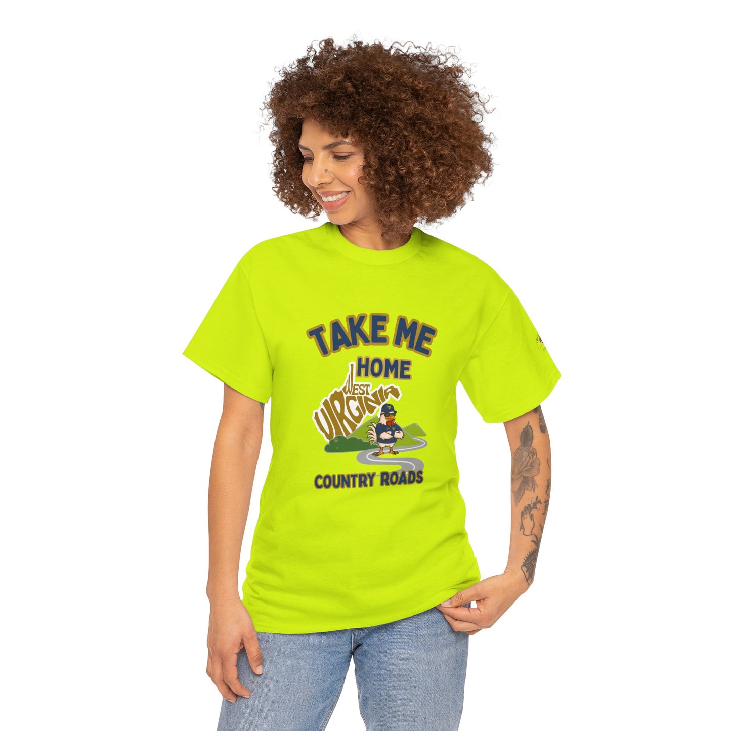 Take Me Home Country Roads WV Coop Daddy Tee – Funny West Virginia Rooster Shirt