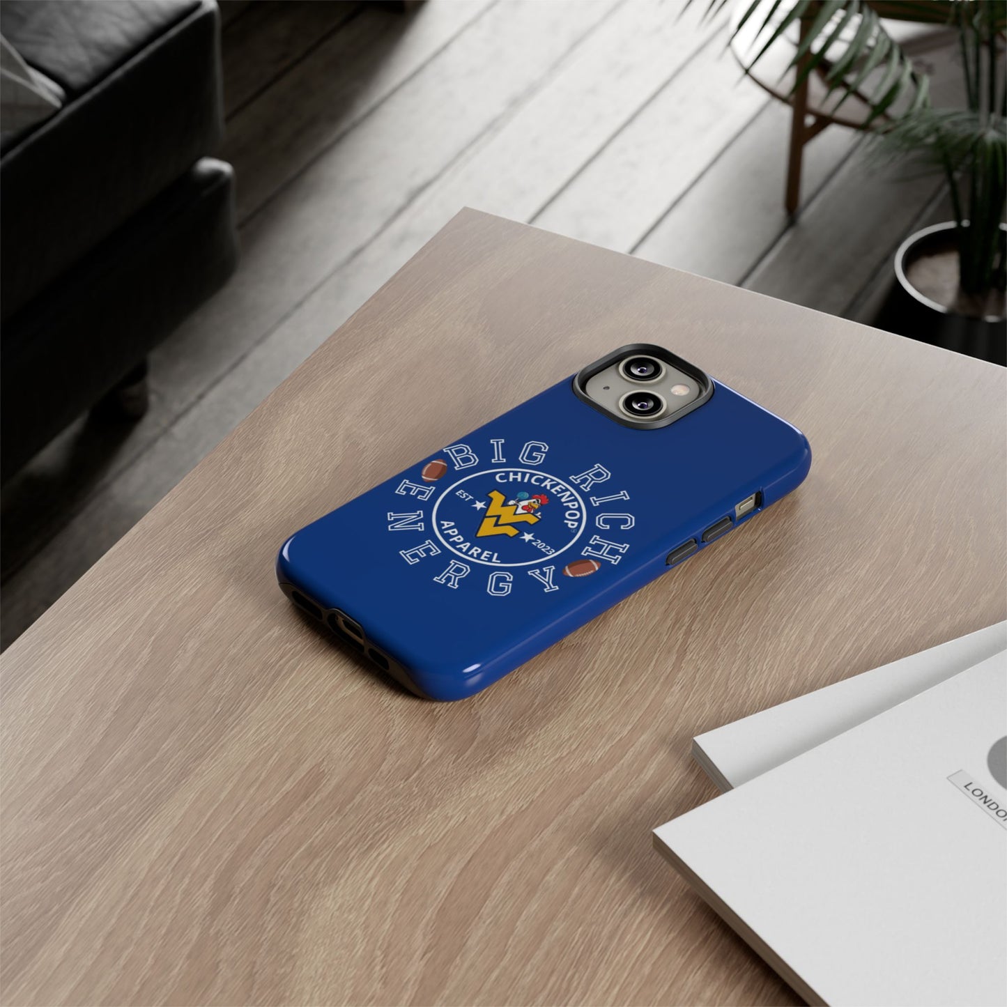 Don’t Be A Devries Funny Chicken Phone Case – Durable Dual-Layer Protection for iPhone, Samsung, Pixel – Matte or Glossy Finish Blue
