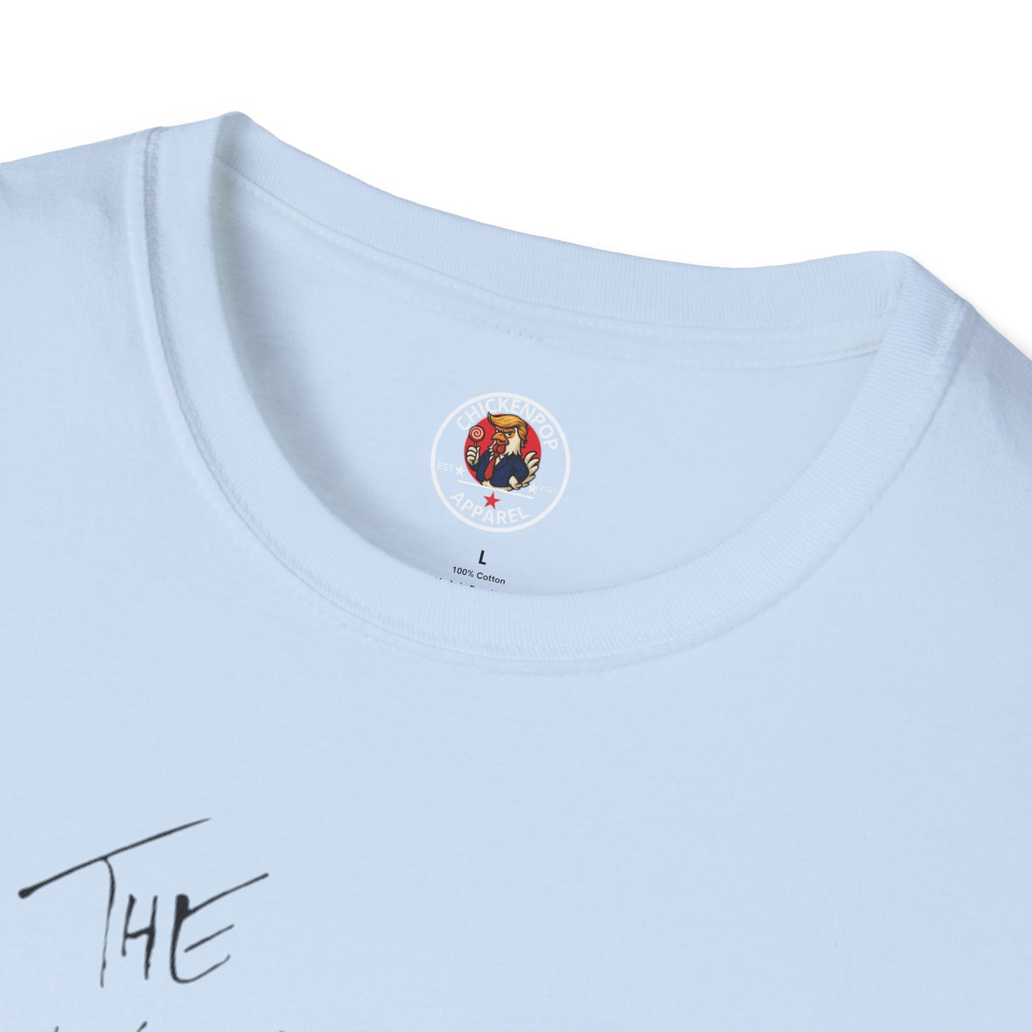 Another Chick Thru The Wall | Funny Political Chicken Graphic Tee – Cock-a-Doodle-Don Collection