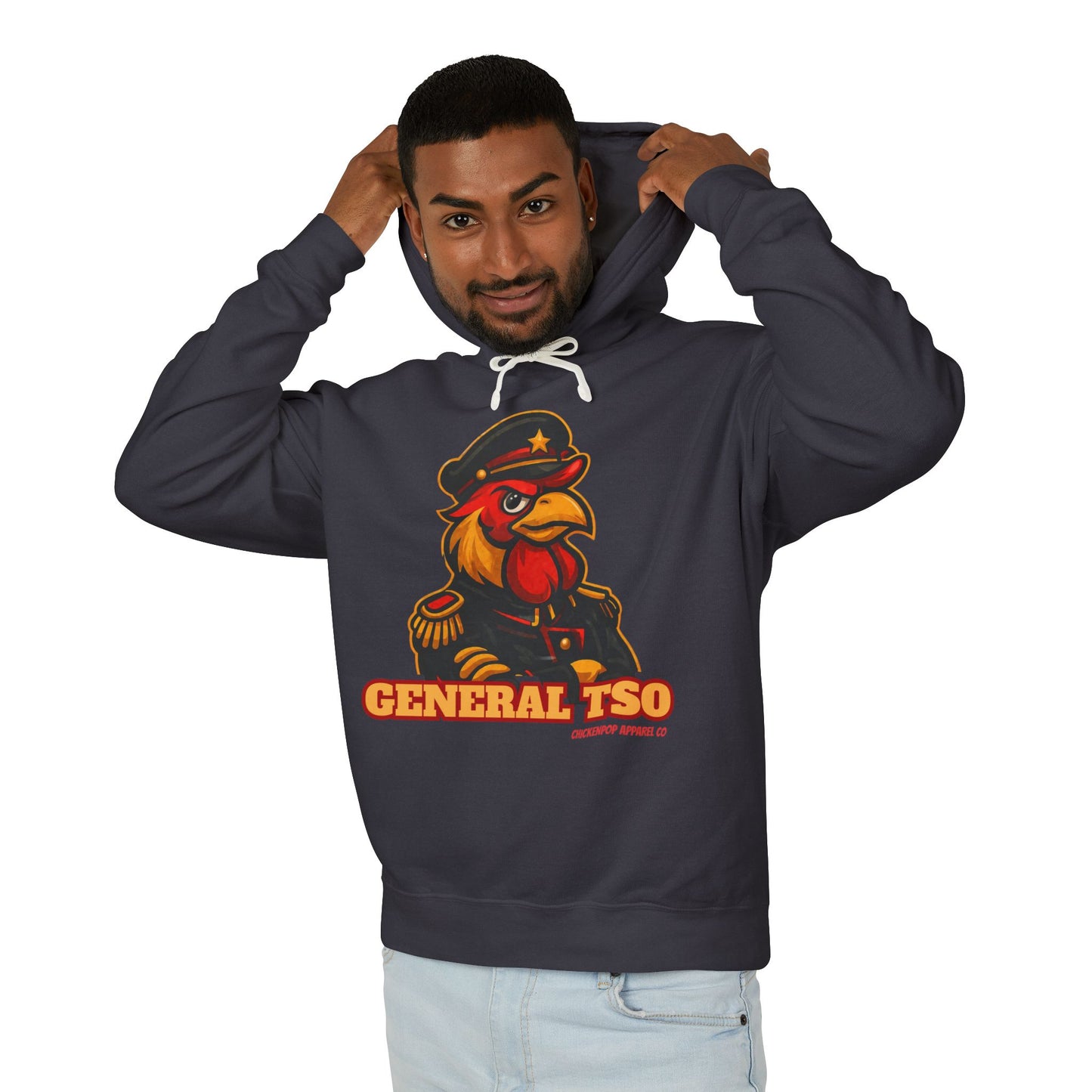 General Tso ๐ฅ โ The Spiciest Rooster in the Coop Unisex Hoodie Cock-A-Doodle Don