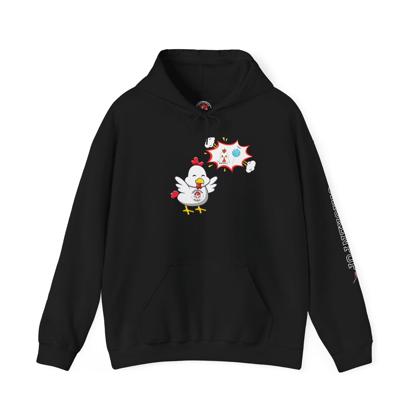Dirty Mind Emoji Hoodie UNISEX - ChickenPop Arm Logo Edition