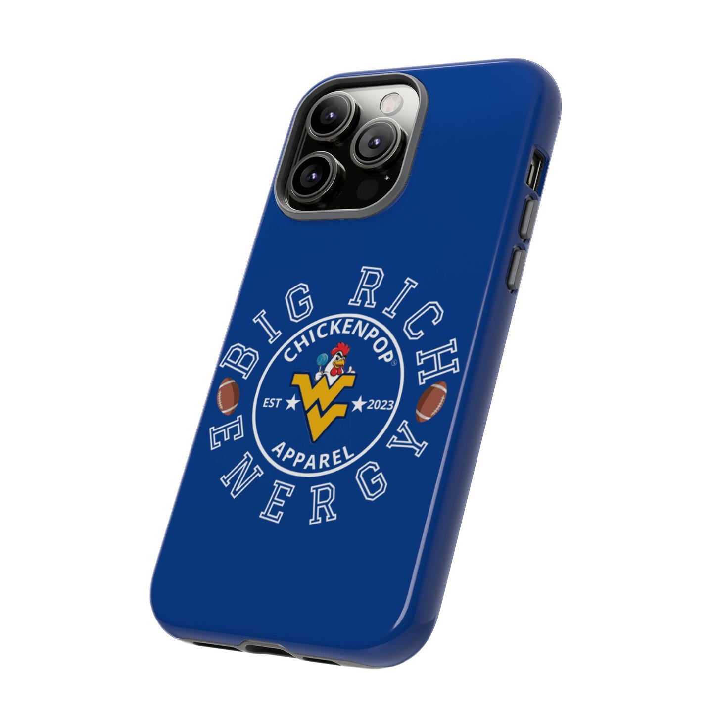 Don’t Be A Devries Funny Chicken Phone Case – Durable Dual-Layer Protection for iPhone, Samsung, Pixel – Matte or Glossy Finish Blue