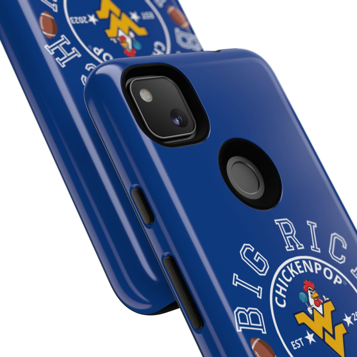 Don’t Be A Devries Funny Chicken Phone Case – Durable Dual-Layer Protection for iPhone, Samsung, Pixel – Matte or Glossy Finish Blue