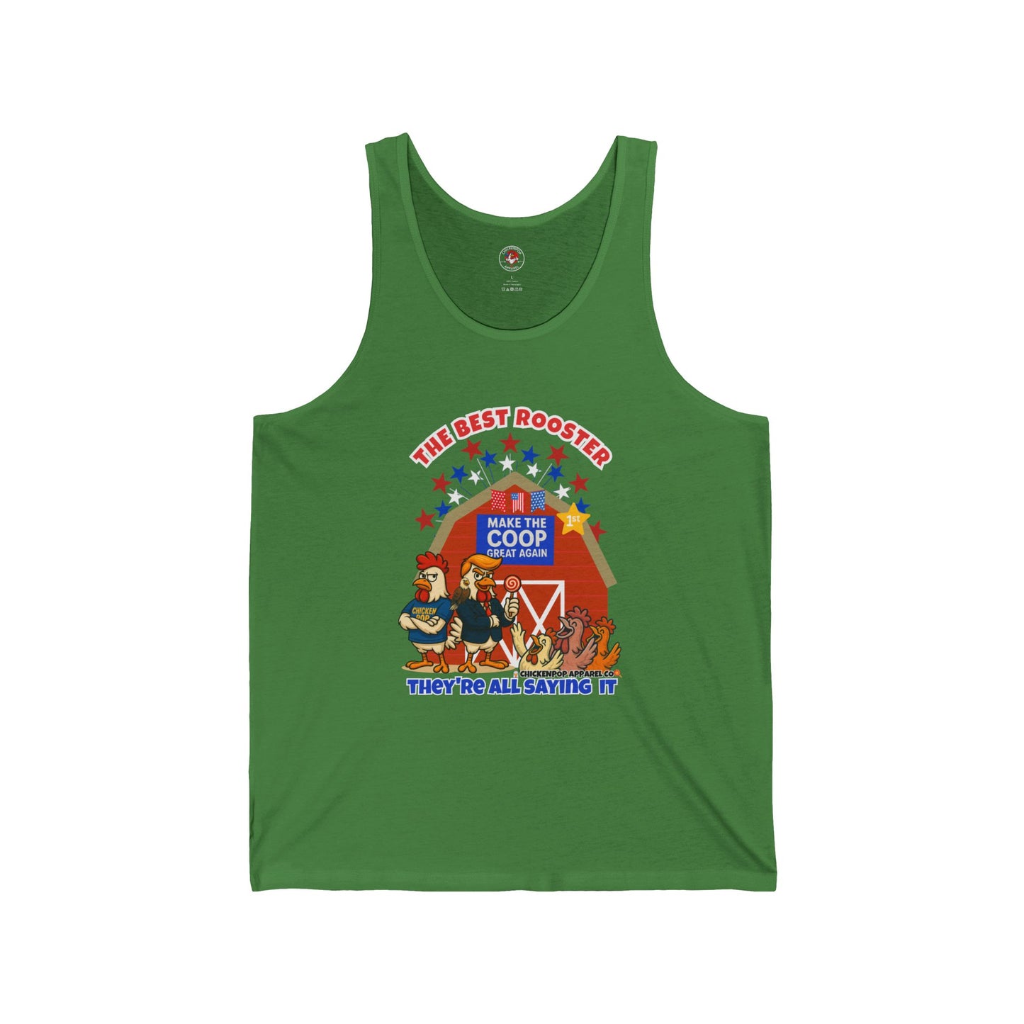 The Best Rooster Ribbed Tank β Cock-a-Doodle-Don Presidential Poultry ππΉ