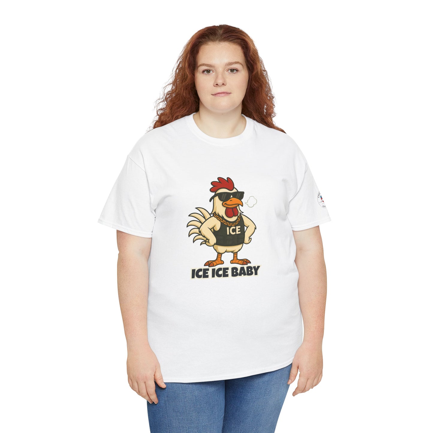 Ice Ice Baby Part 2 Funny Chicken T-Shirt – Cool Rooster Graphic Tee | Unisex Retro Hip-Hop Style