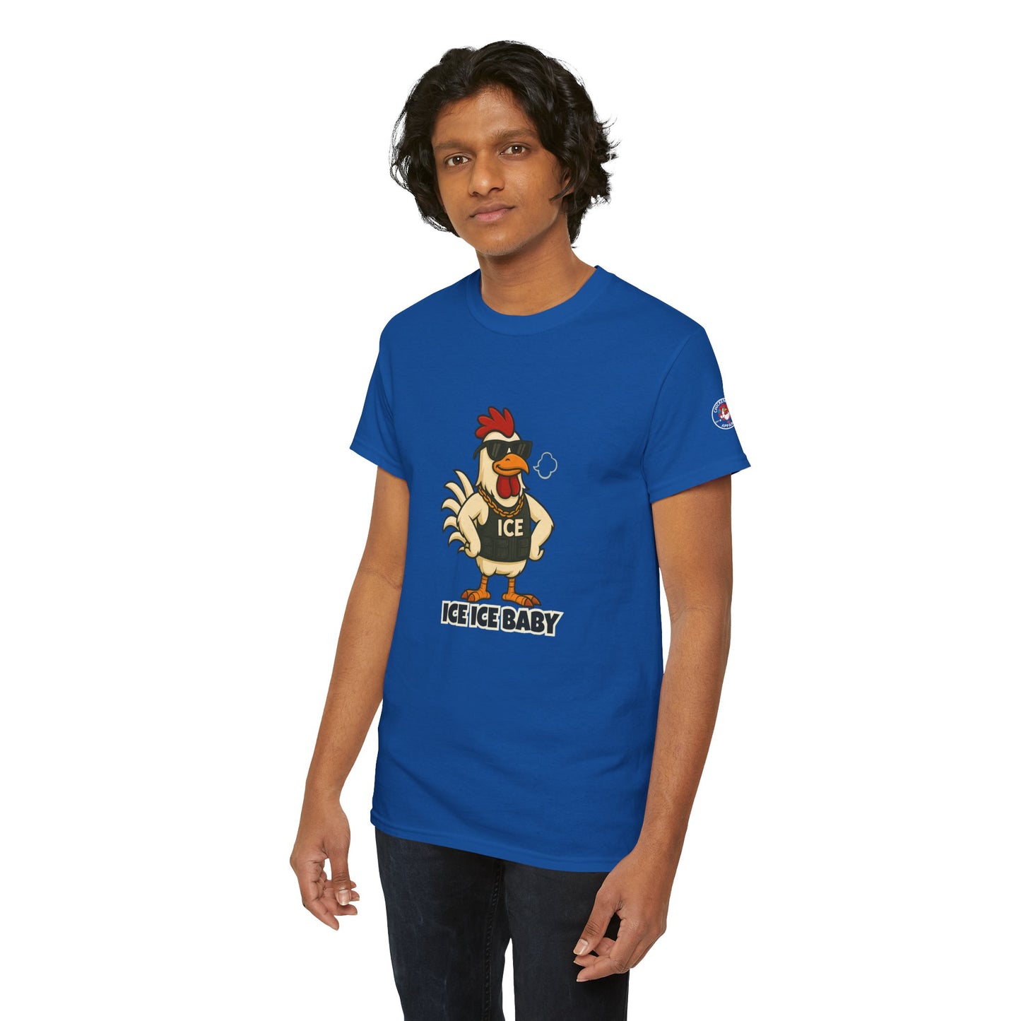 Ice Ice Baby Part 2 Funny Chicken T-Shirt – Cool Rooster Graphic Tee | Unisex Retro Hip-Hop Style