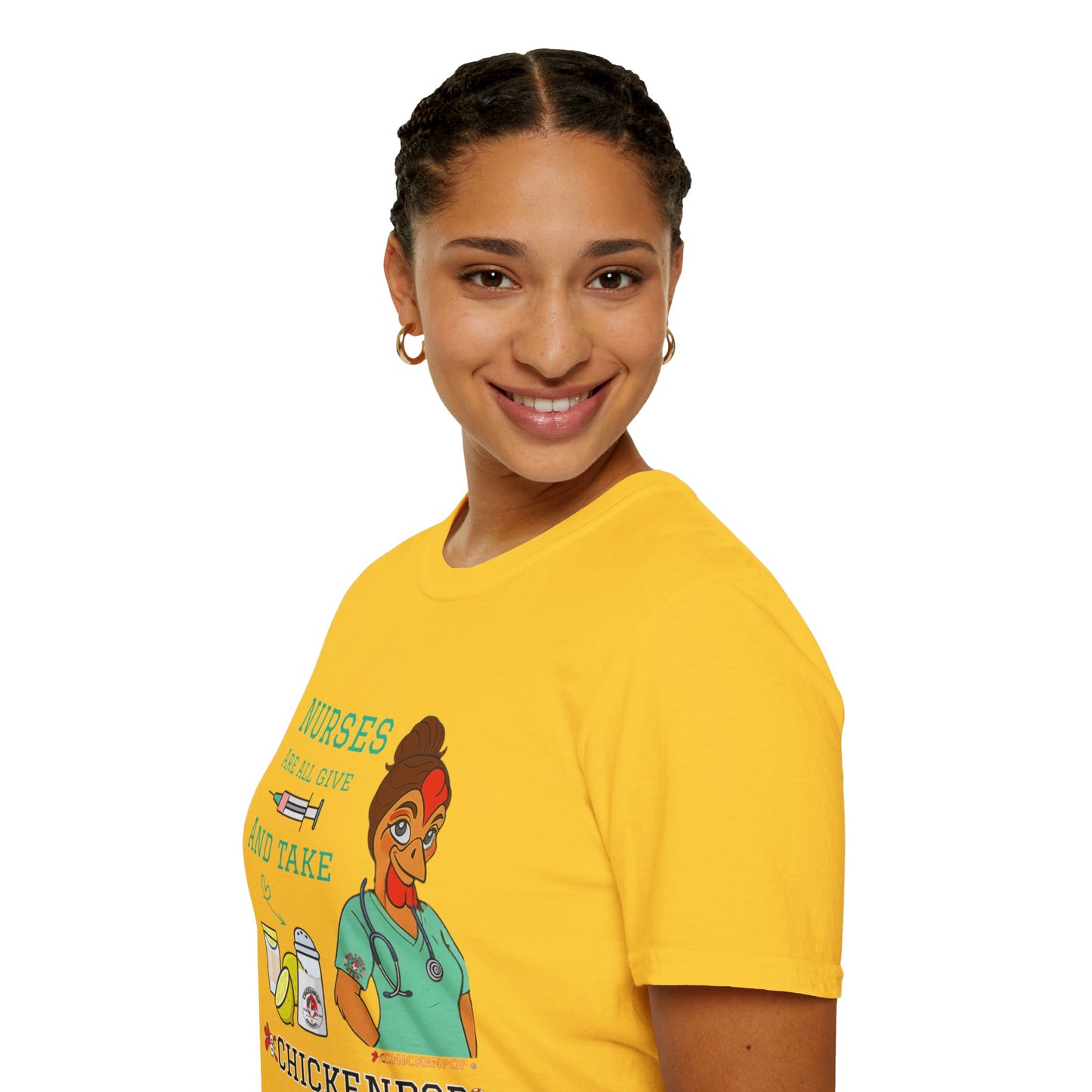 Funny Nurse T-Shirt – “Nurses Are All Give and Take” | Code Sass Chicken Nurse Tee | Unisex Fit