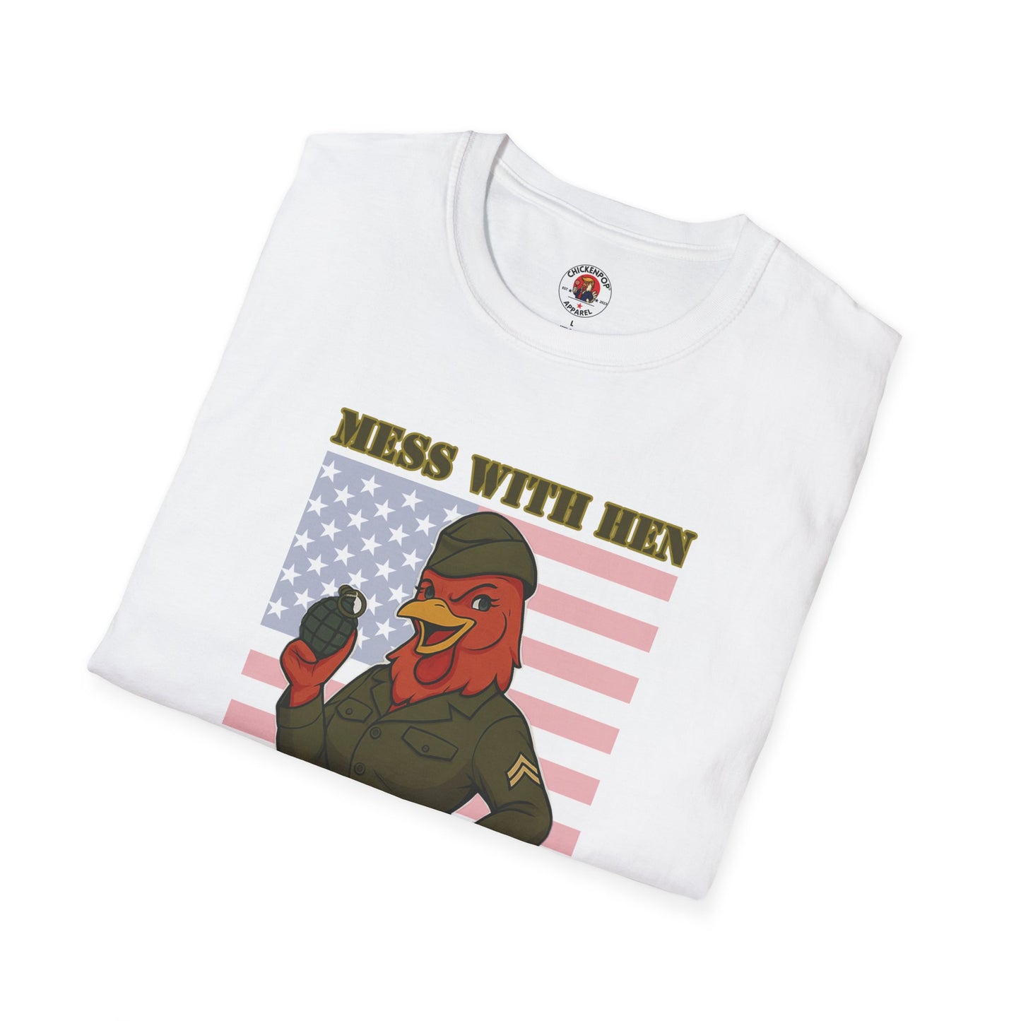 Mess With Hen T-Shirt – Fierce Funny Chicken Tee for Bold Women with Attitude | ChickenPop Apparel