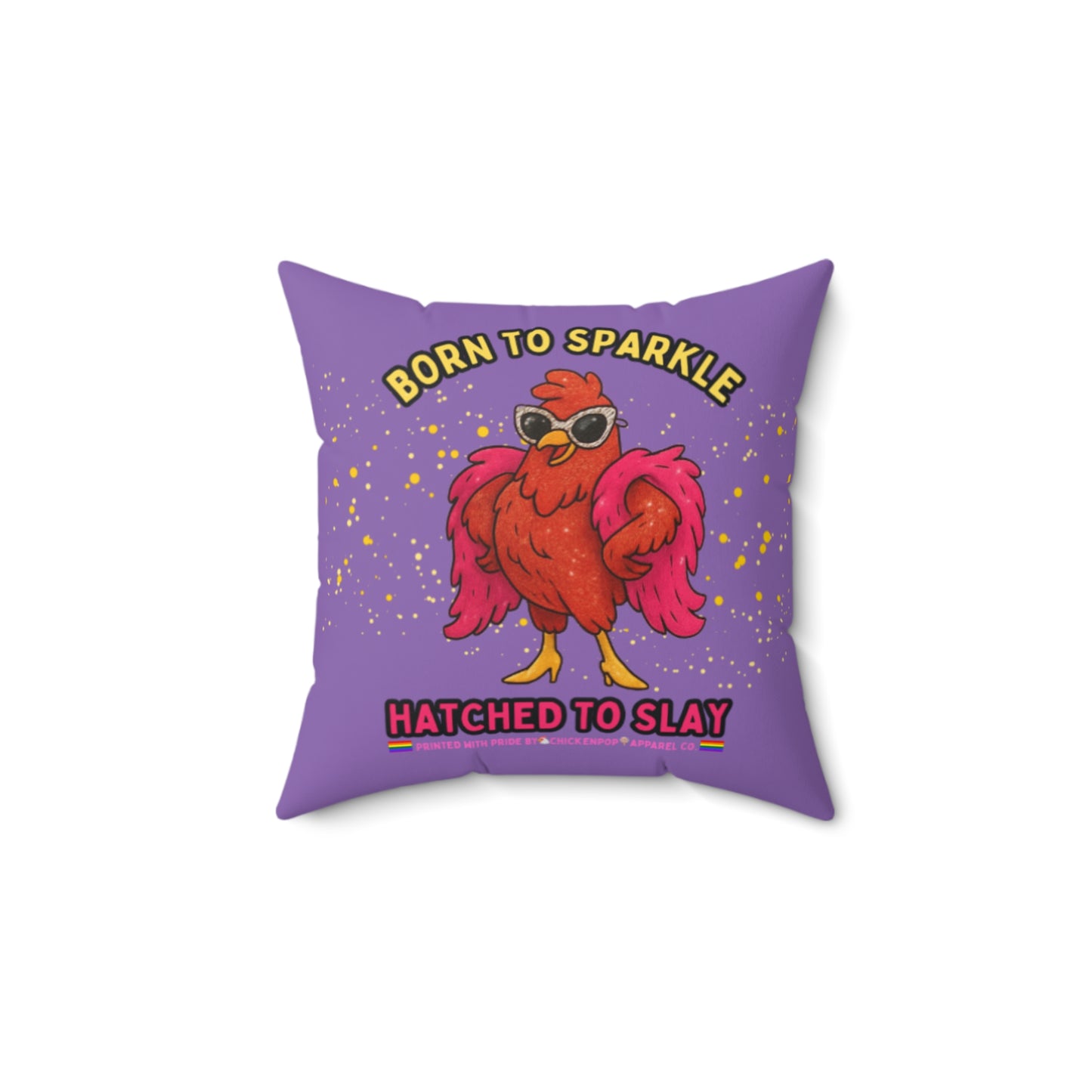 Born to Sparkle Throw Pillow – Slay the Sofa, Glam the Bed