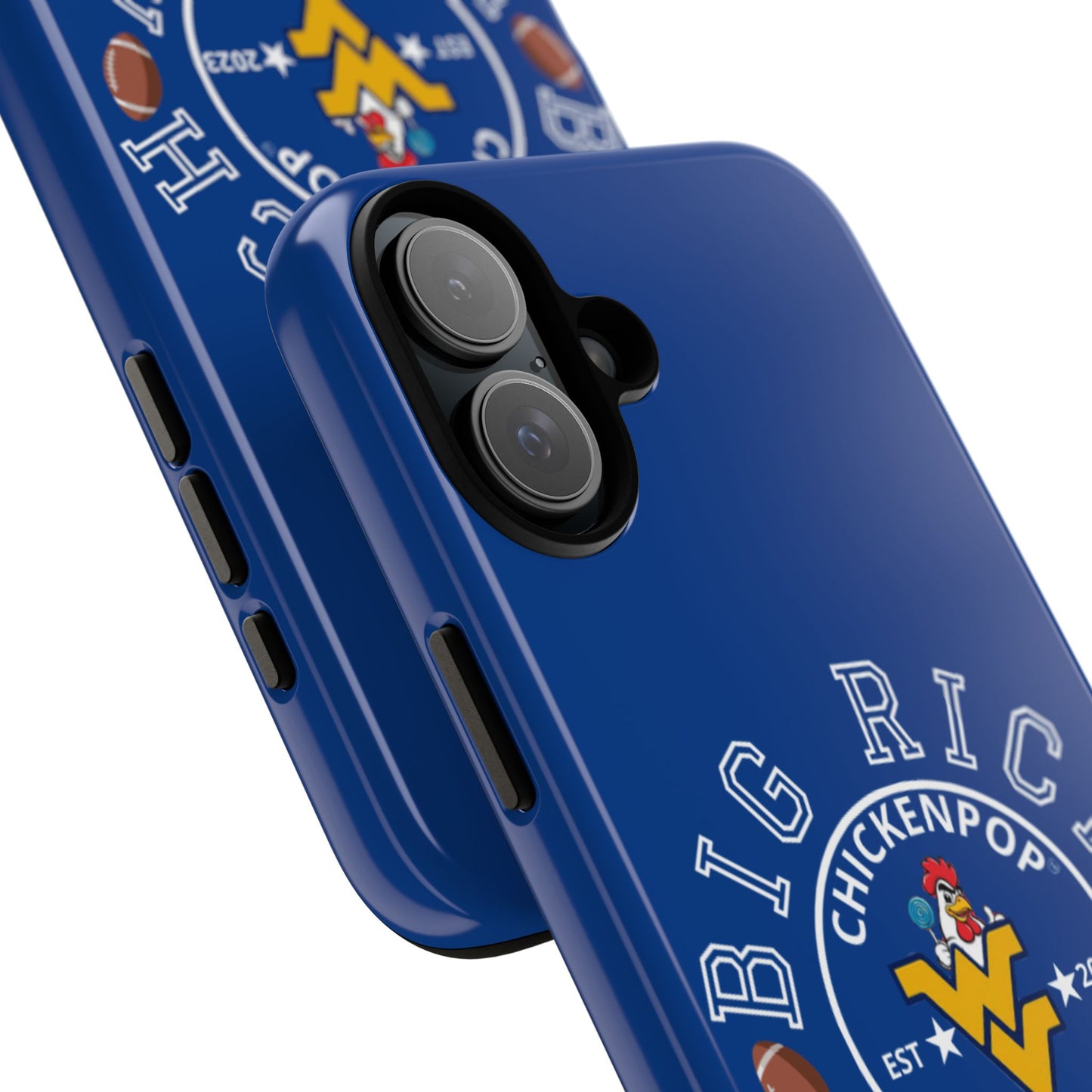 Don’t Be A Devries Funny Chicken Phone Case – Durable Dual-Layer Protection for iPhone, Samsung, Pixel – Matte or Glossy Finish Blue