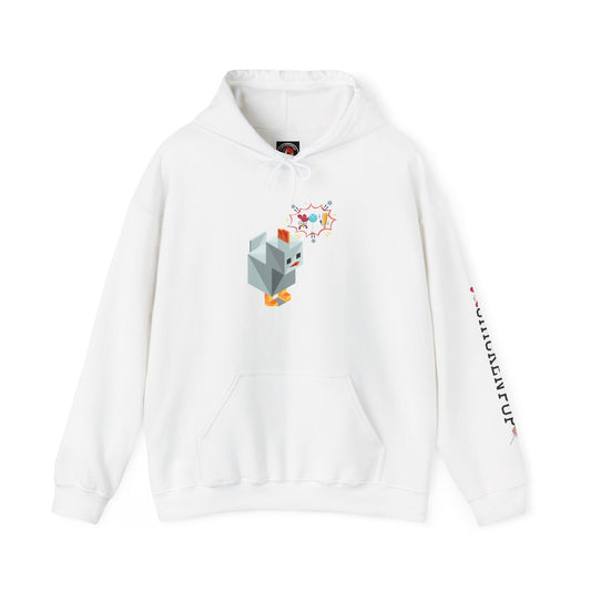Roblox Chicken Thinks Hoodie UNISEX - ChickenPop Arm Logo Edition