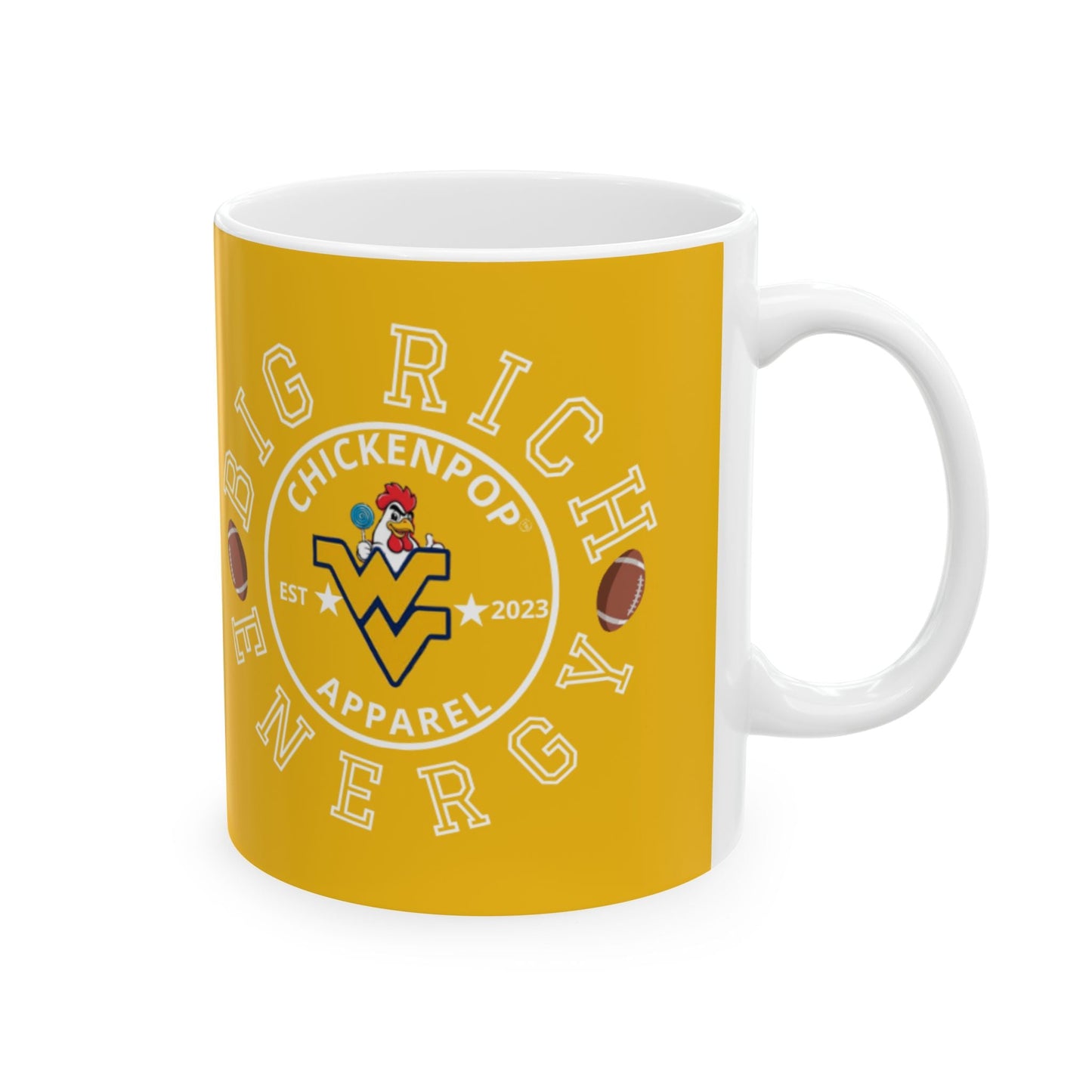 Big Rich Energy Mug | WV-Inspired | Fuel Your Hustle - Gold