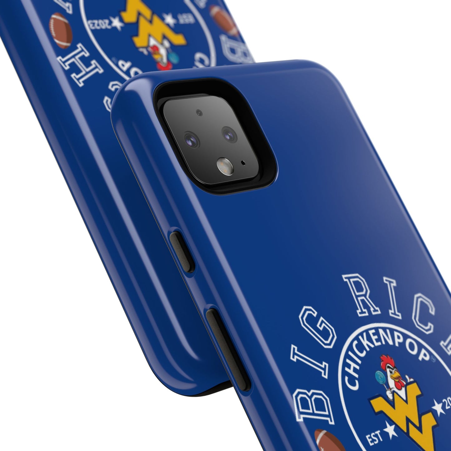 Don’t Be A Devries Funny Chicken Phone Case – Durable Dual-Layer Protection for iPhone, Samsung, Pixel – Matte or Glossy Finish Blue