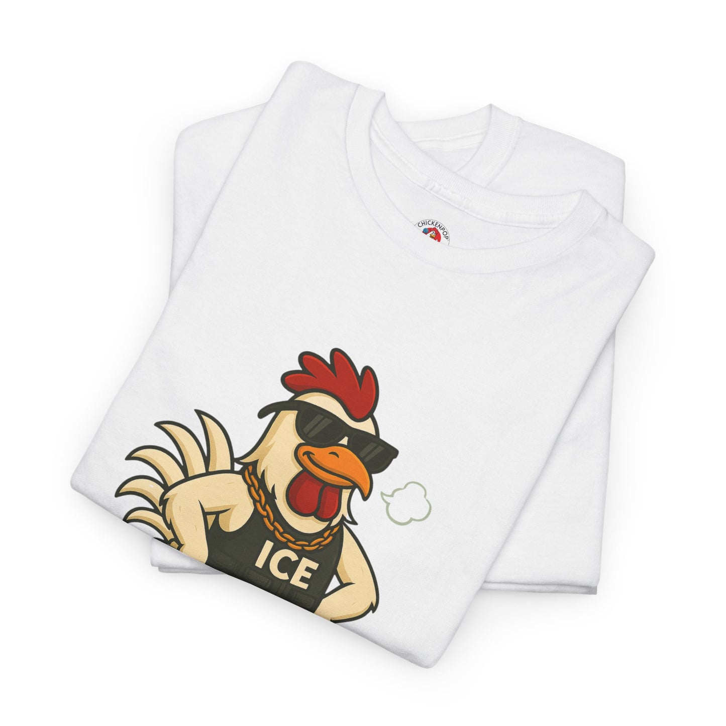 Ice Ice Baby Part 2 Funny Chicken T-Shirt – Cool Rooster Graphic Tee | Unisex Retro Hip-Hop Style