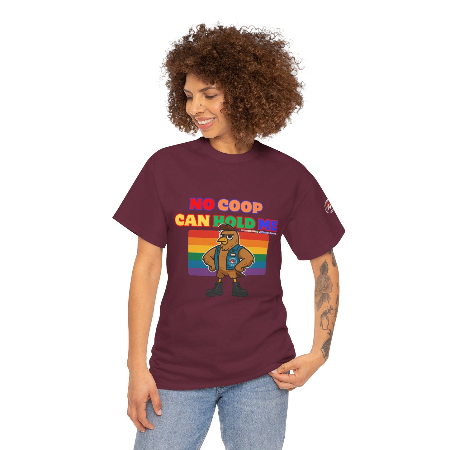 No Coop Can Hold Me – Theym Hen Unisex Pride Tee