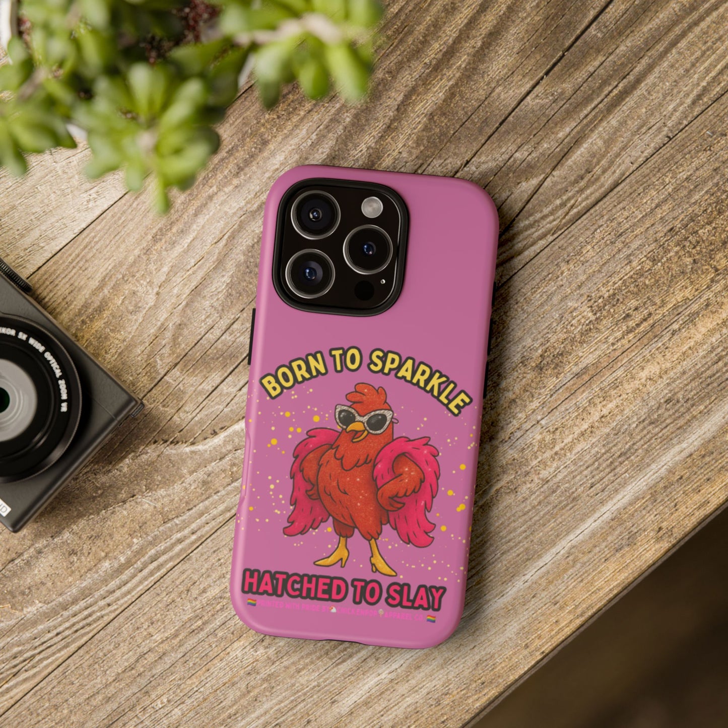 Phone Case - Born to Sparkle Hatched to Slay Logo Design