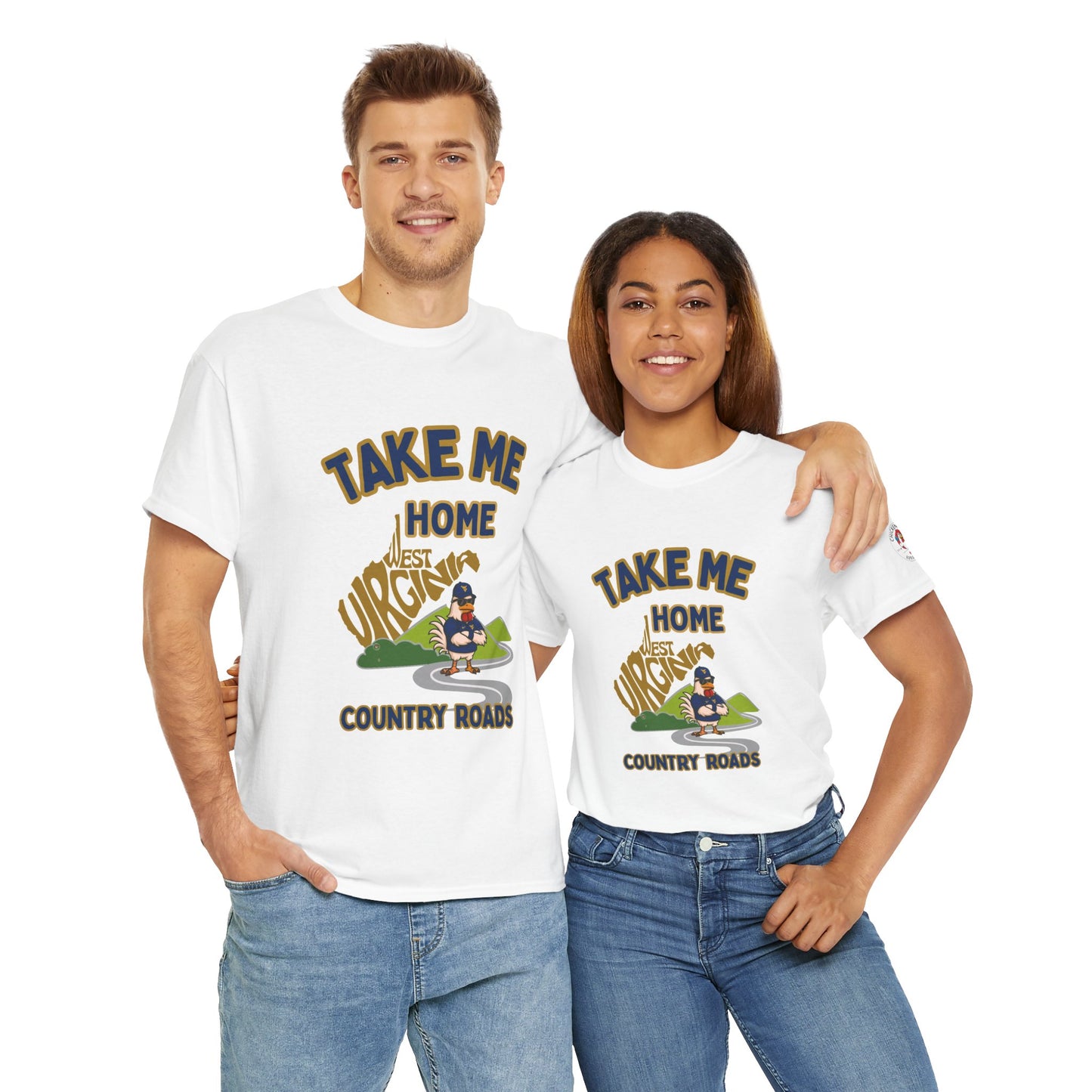 Take Me Home Country Roads WV Coop Daddy Tee – Funny West Virginia Rooster Shirt