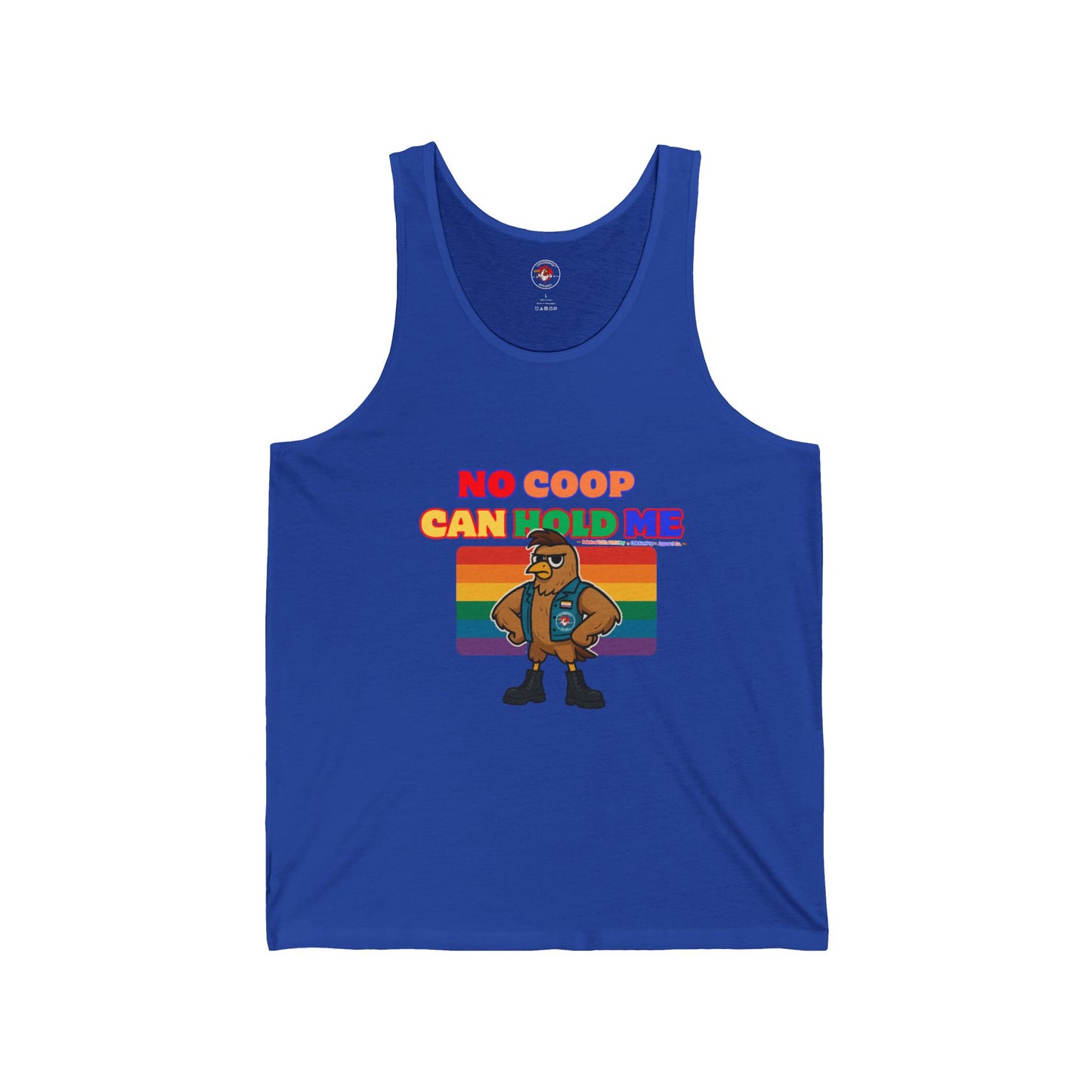 No Coop Can Hold Me – Theym Hen Unisex Tank