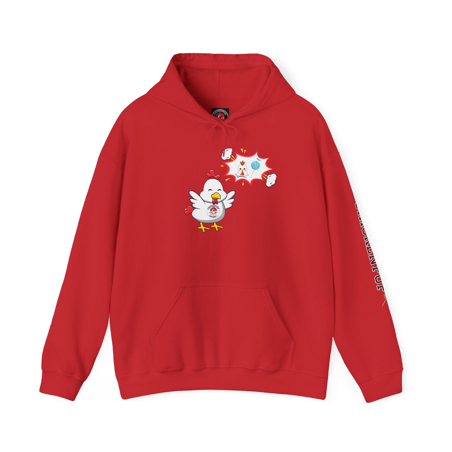 Dirty Mind Emoji Hoodie UNISEX - ChickenPop Arm Logo Edition