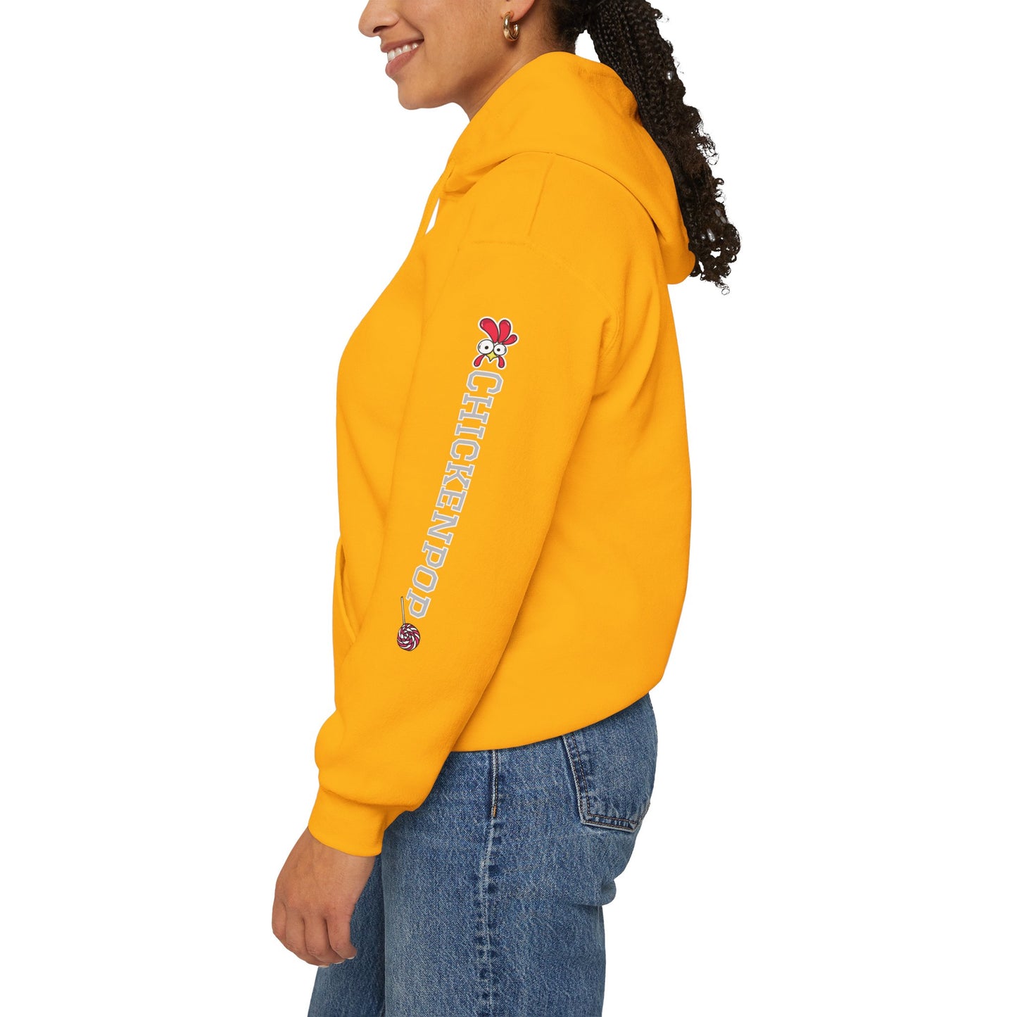 Pride Month Hoodie – ChickenPop Apparel | Rainbow Logo with Coop Daddy – Unisex LGBTQ+ Sweatshirt