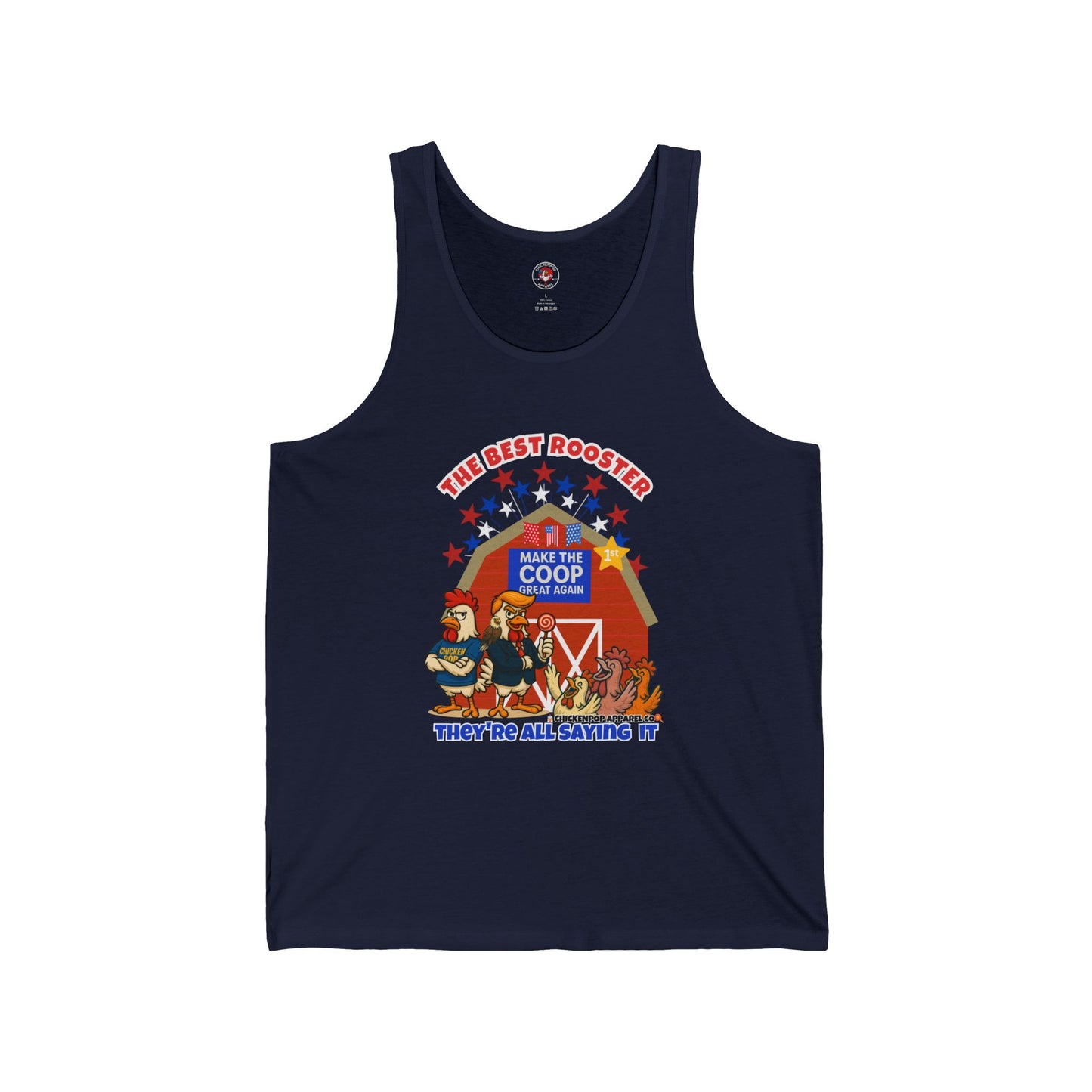 The Best Rooster Ribbed Tank β Cock-a-Doodle-Don Presidential Poultry ππΉ
